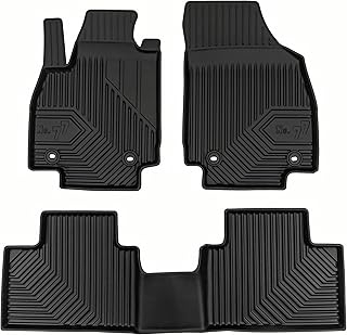 IMJ-Global Tapis de Voiture en Caoutchouc No.77 sur Mesure compatibles avec MG ZS II Hybrid+ à partir de 2024, Set Complet de Tapis de Voiture pour améliorer Le Look et la sportivité