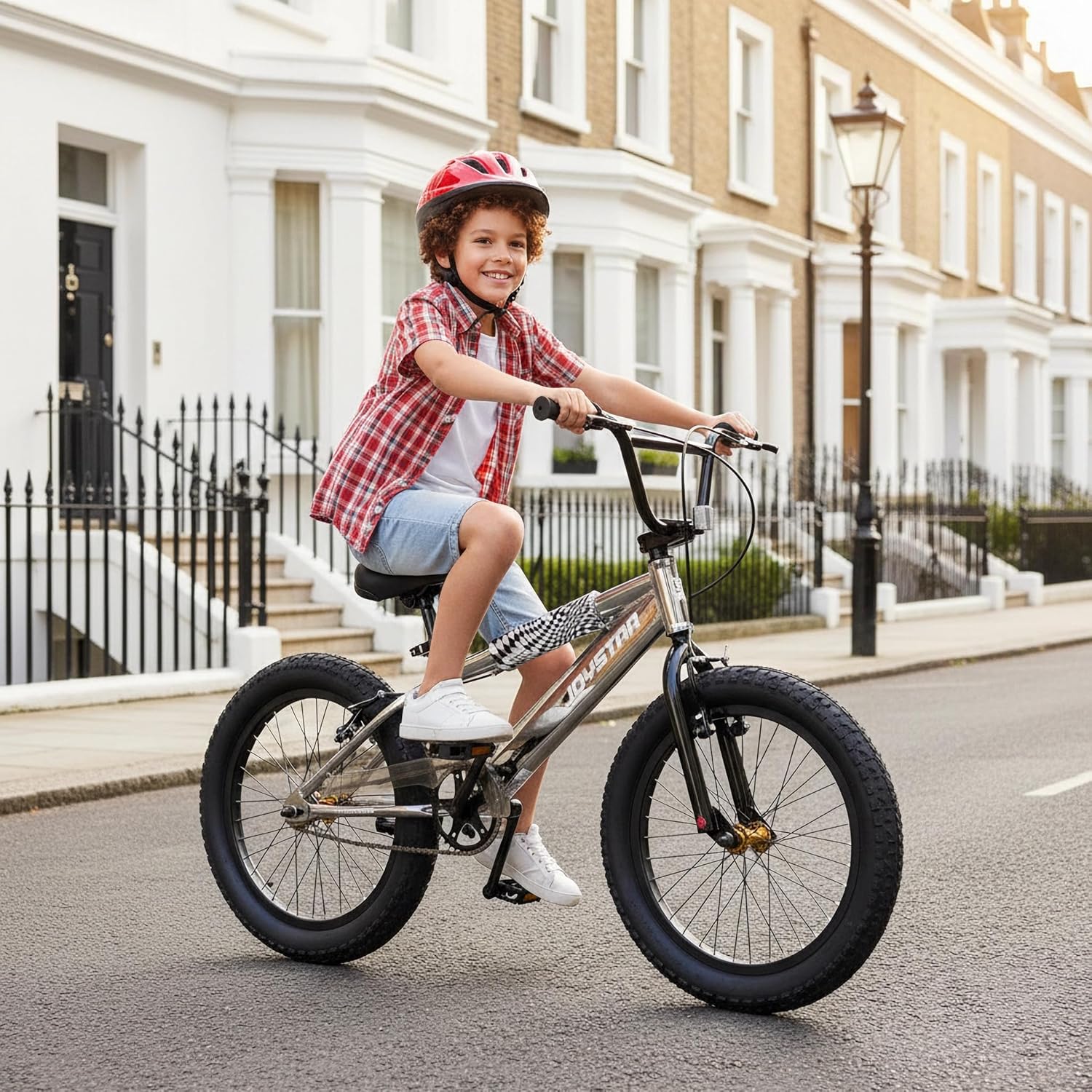 JOYSTAR Kids Bike for Ages 3-10 Years Old Boys Girls, 16 20 Inch BMX Style Kid's Bikes with Training Wheels & Metallic Colors, Children Bicycle