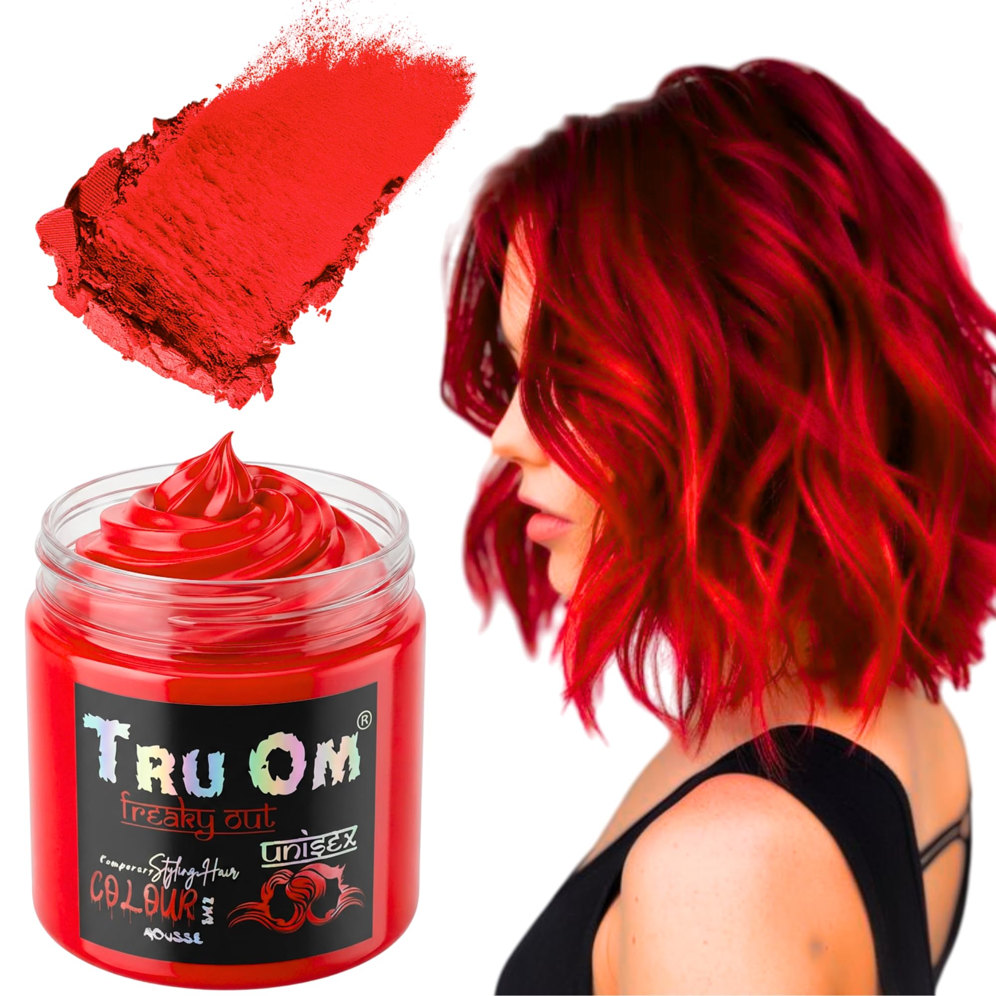 Temporay Hair Color Wax | Metallic Shine | For Men & Women | DIY Instant Hair Color | Temporay Color 1 Day 1 Wash | No Ammonia, Bleach & Damage | Hot Red - 100 gram-picture-48