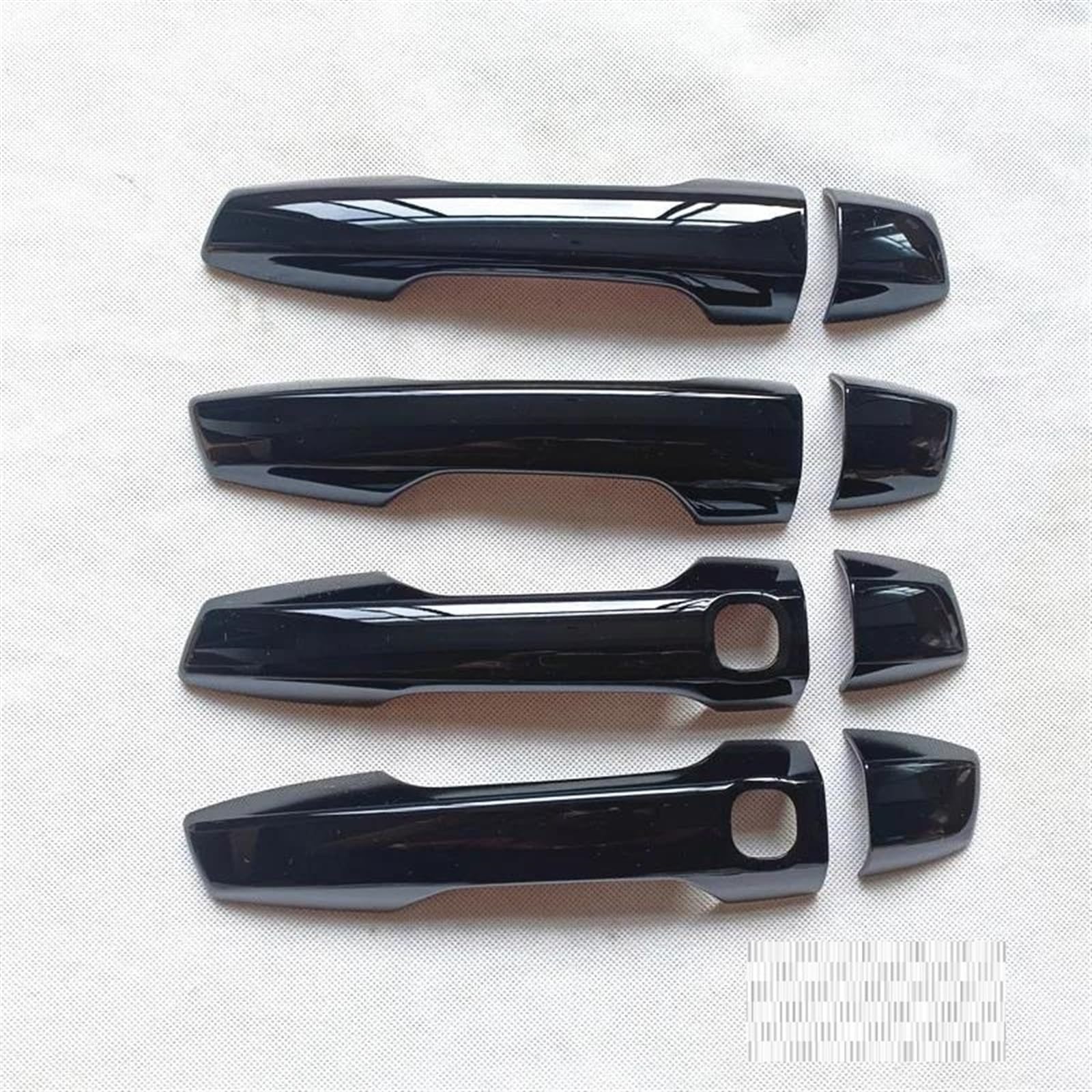 KJHOPY Accessories for Mitsubishi for Outlander 2022 2023 2024 LHD Car Exterior Door Handle Cover Trim Plastic Gloss Black Exterior Door Handle(Style3)