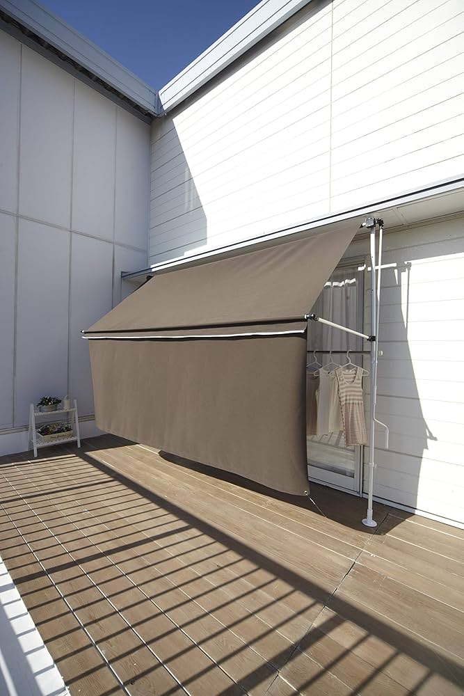 Amazon.co.jp: SEMI-LC オーニング 3m つっぱりタイプ 日よけ