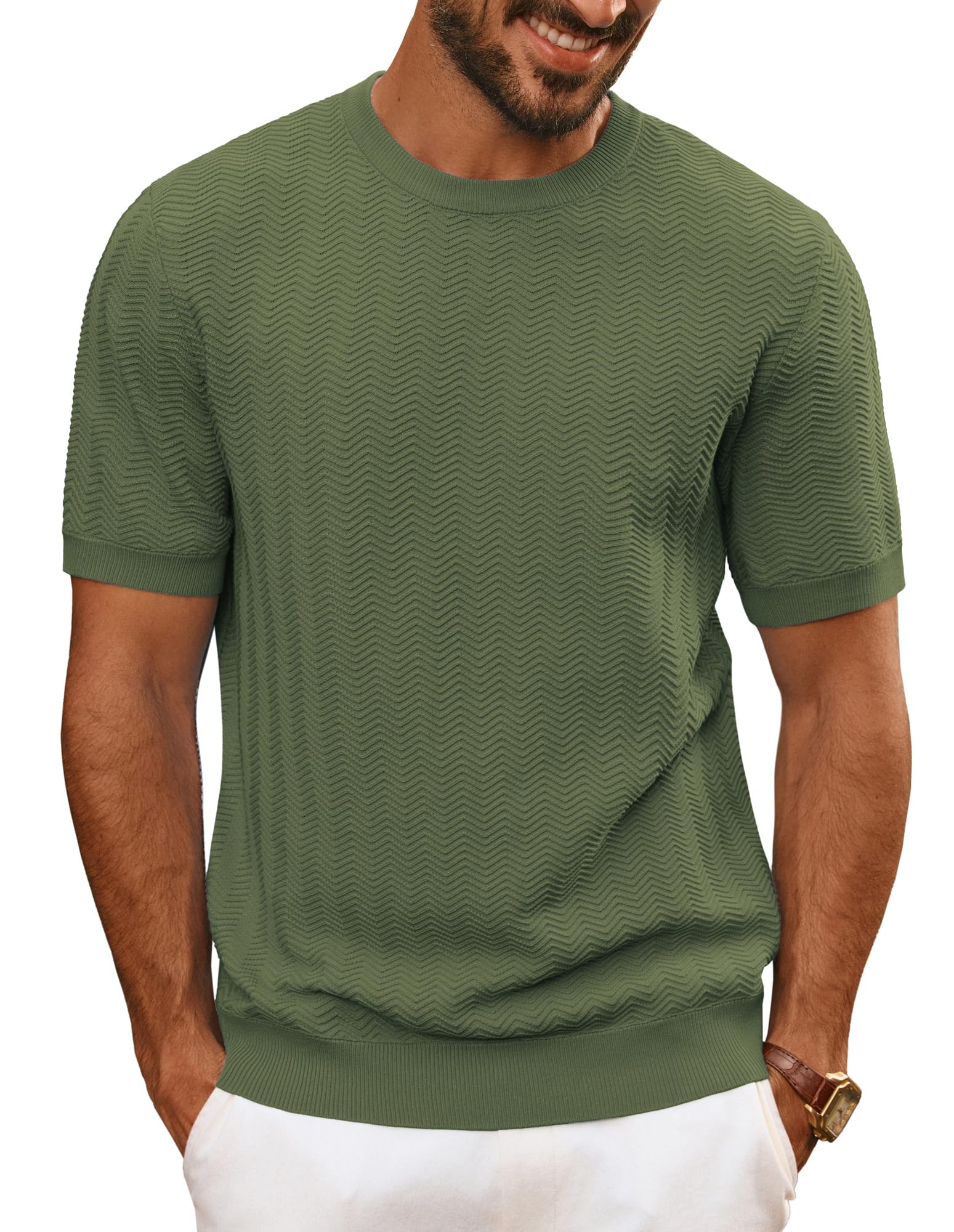 PJ PAUL JONES T-Shirt Uomo Girocollo Manica Corta in Cotone Tinta Unita Casual Estiva