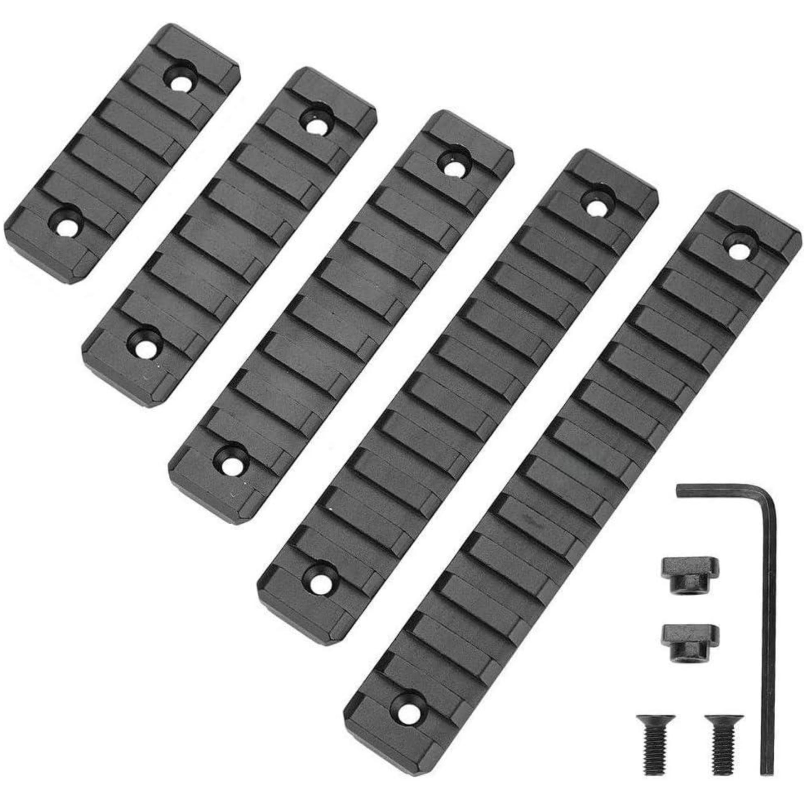 Rail Picatinny M-Lok ACEXIER – 5/7/9/11/13 Fentes, Alu, Pour AR15 Et Fusils