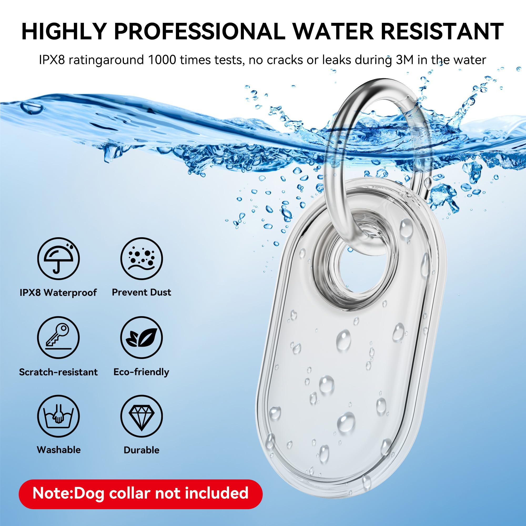 4-Pack for Samsung Smart tag 2 Case with Key Ring, Full