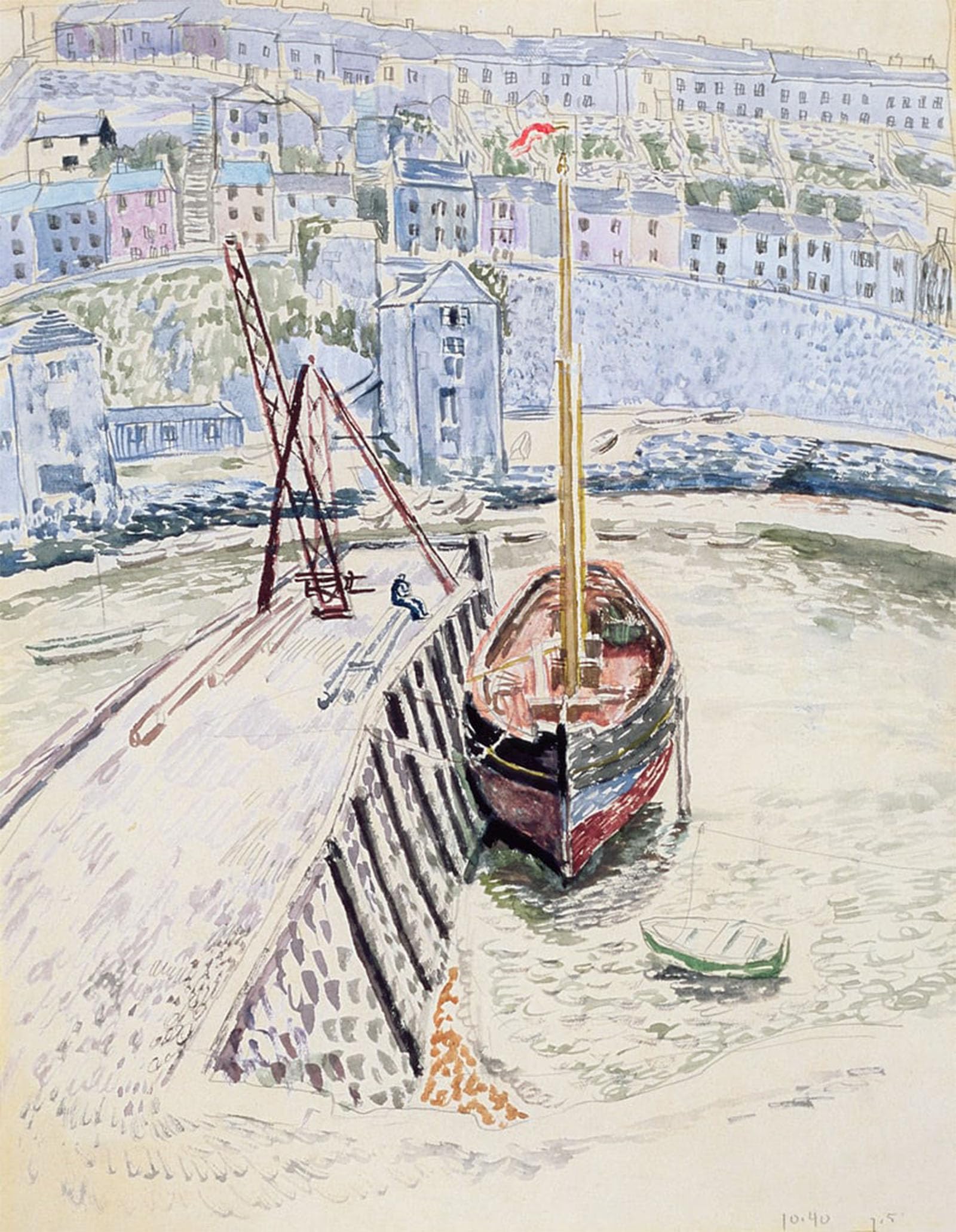 Artxlxxbn No Frame Famous Print Painting Colorful Art Print The Sans Pareil In Brixham Harbour By Carrington Canvas Art Decorations For Home Decor 60X90cm