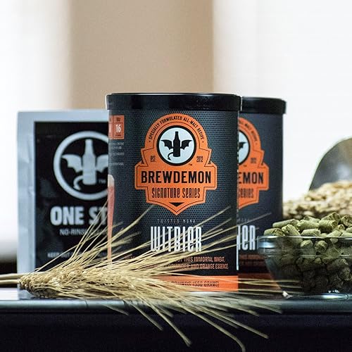 Miniatura 3 de BrewDemon Kit de recetas de cerveza Twisted Monk Witbier de 2 galones. Hace un lote de cerveza artesanal elaborada con 4.6% ABV