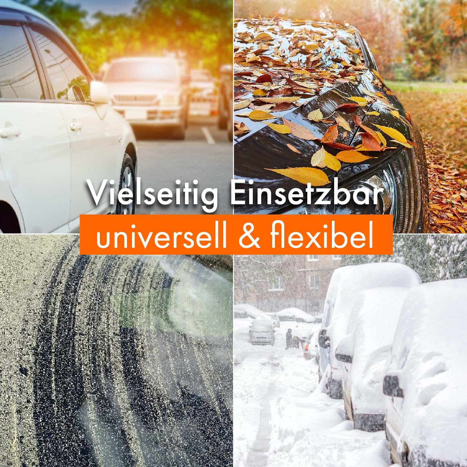Upgrade4cars Auto Abdeckung für die Frontscheibe | Kfz Outdoor Abdeckplane für Sommer & Winter | Frontscheibenabdeckung Windschutzscheibenabdeckung Frostschutz