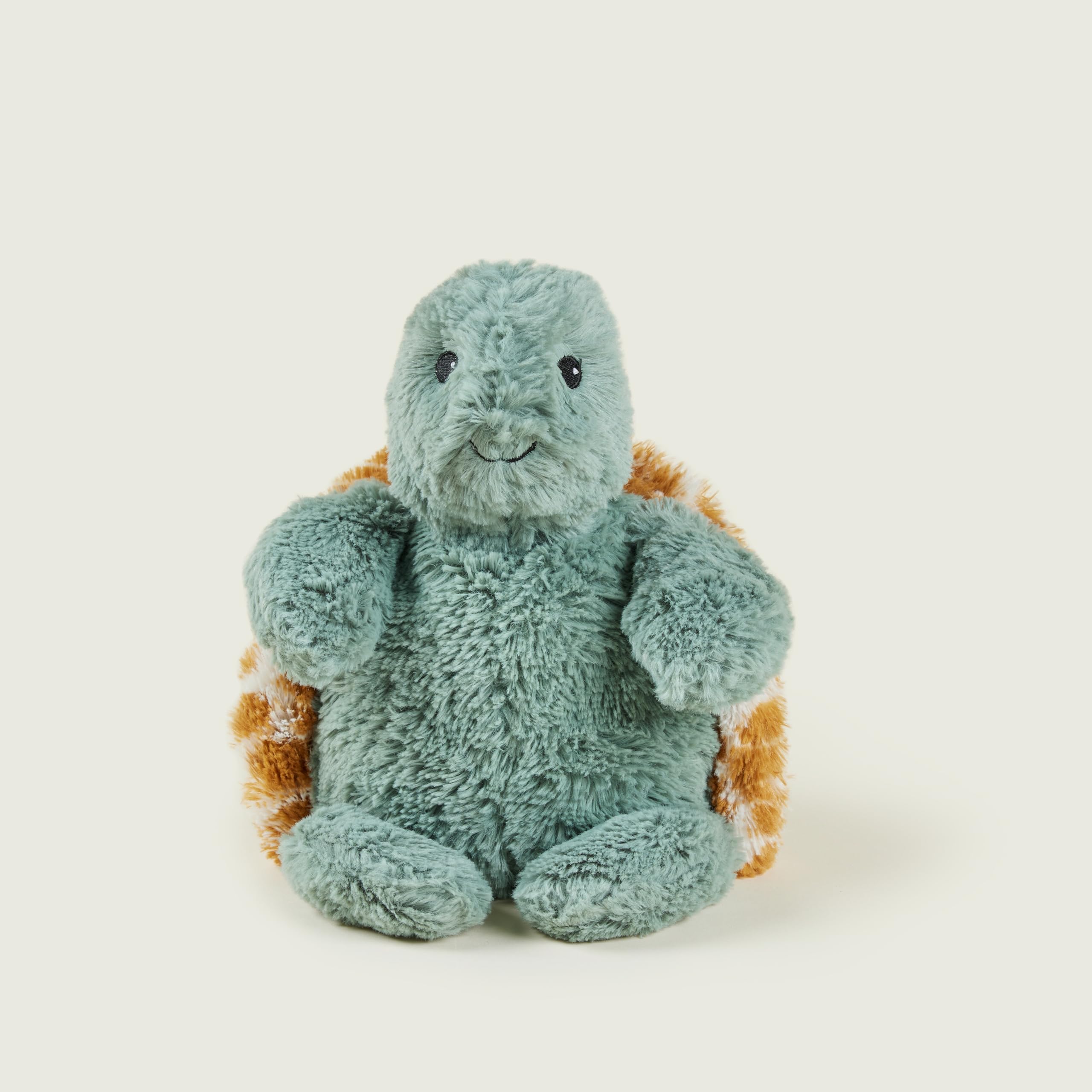 Warmies Peluche Bébé Tortue Micro-ondable Peluche Lourde avec Parfum de Lavande Française, Sac de Blé Chaud ou Froid pour Relaxation Fraîche et Soulagement Chaud