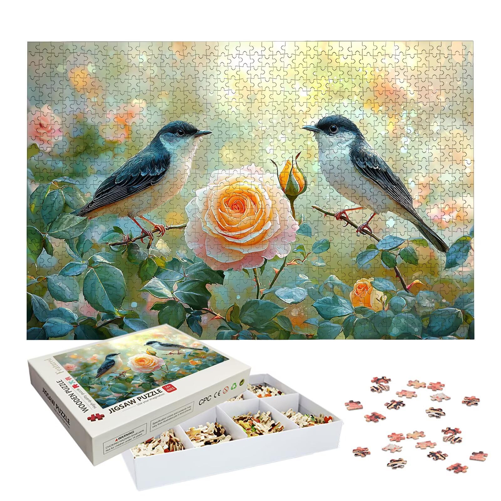 Puzzle 5000 sztuk dla dorosłych dzieci, drewniane puzzle dla dorosłych, łamigłówki dla dorosłych, Wymagające różowe puzzle edukacyjne gry rodzinne, łamigłówka z pudełkiem do dekoracji domu, prezent