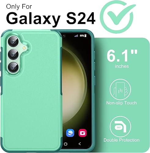 Vista 23 de Oterkin Funda para Samsung Galaxy S24 Plus, protección de grado militar de 10 pies, funda S24 Plus [a prueba de golpes] [resistente a las caídas]