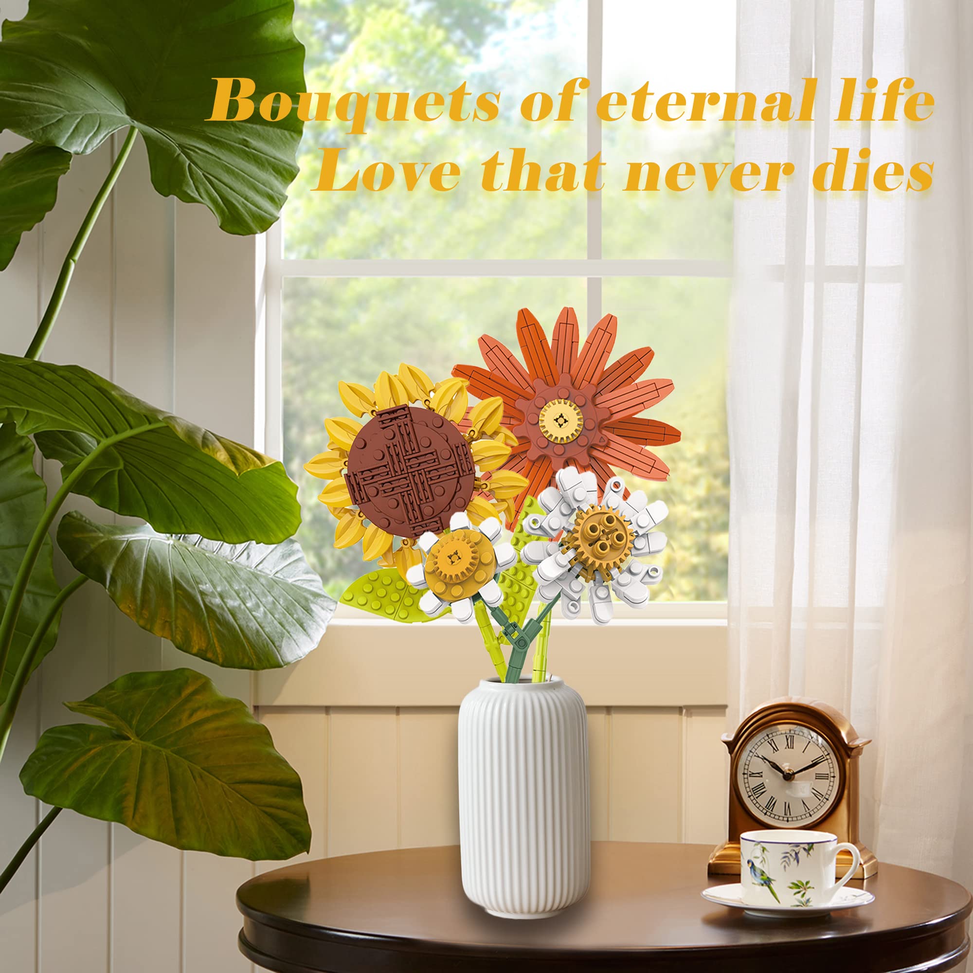 Juguete De Ladrillo Con Ramo De Flores, Ideas Para Niños Y