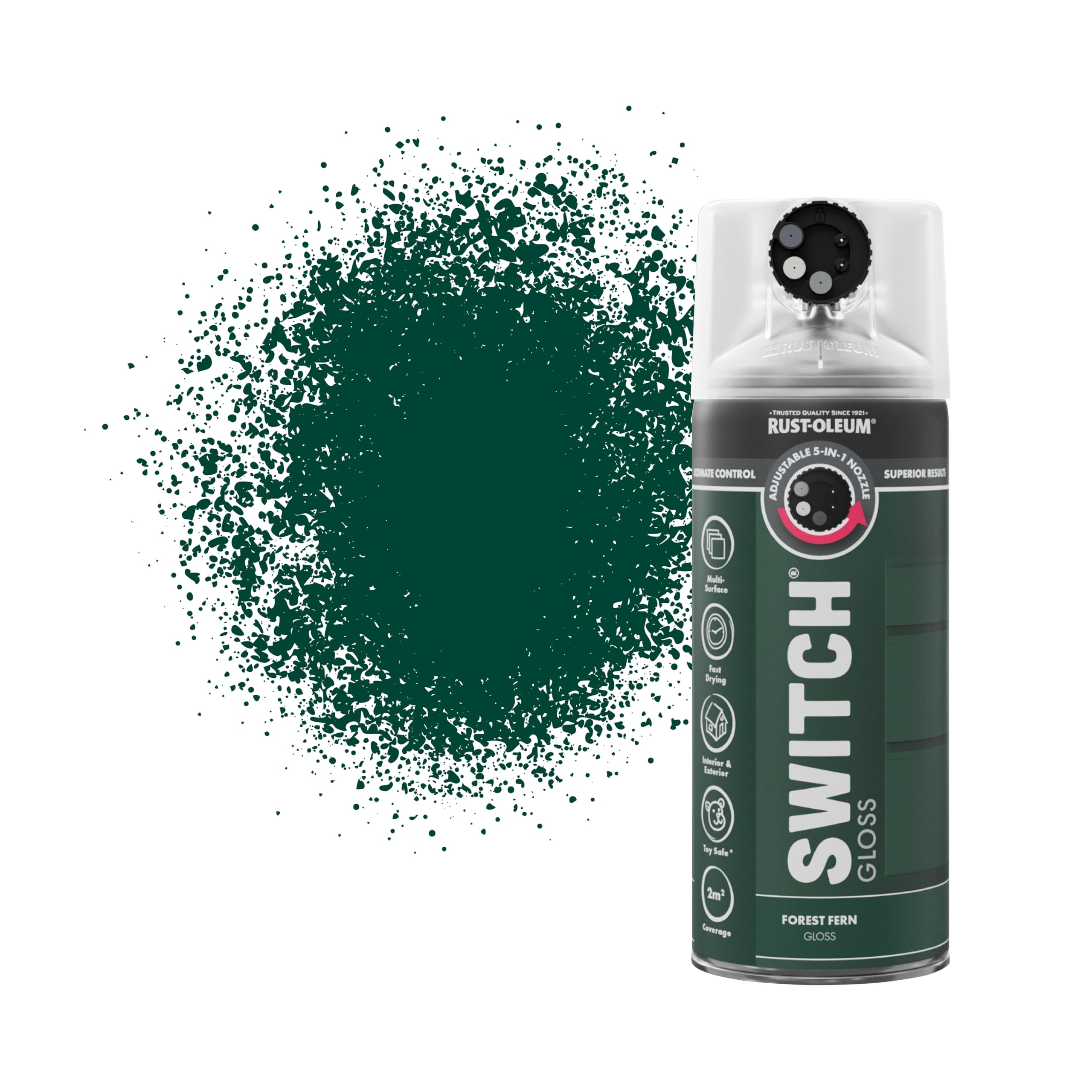 Rust-Oleum Switch Spray Paint 400Ml Forest Fern Gloss
