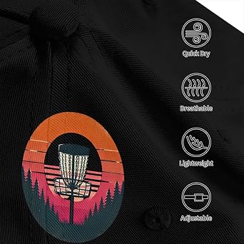 Adjustable Trucker Golf Cap Breathable Disc Golf Baseball Cap