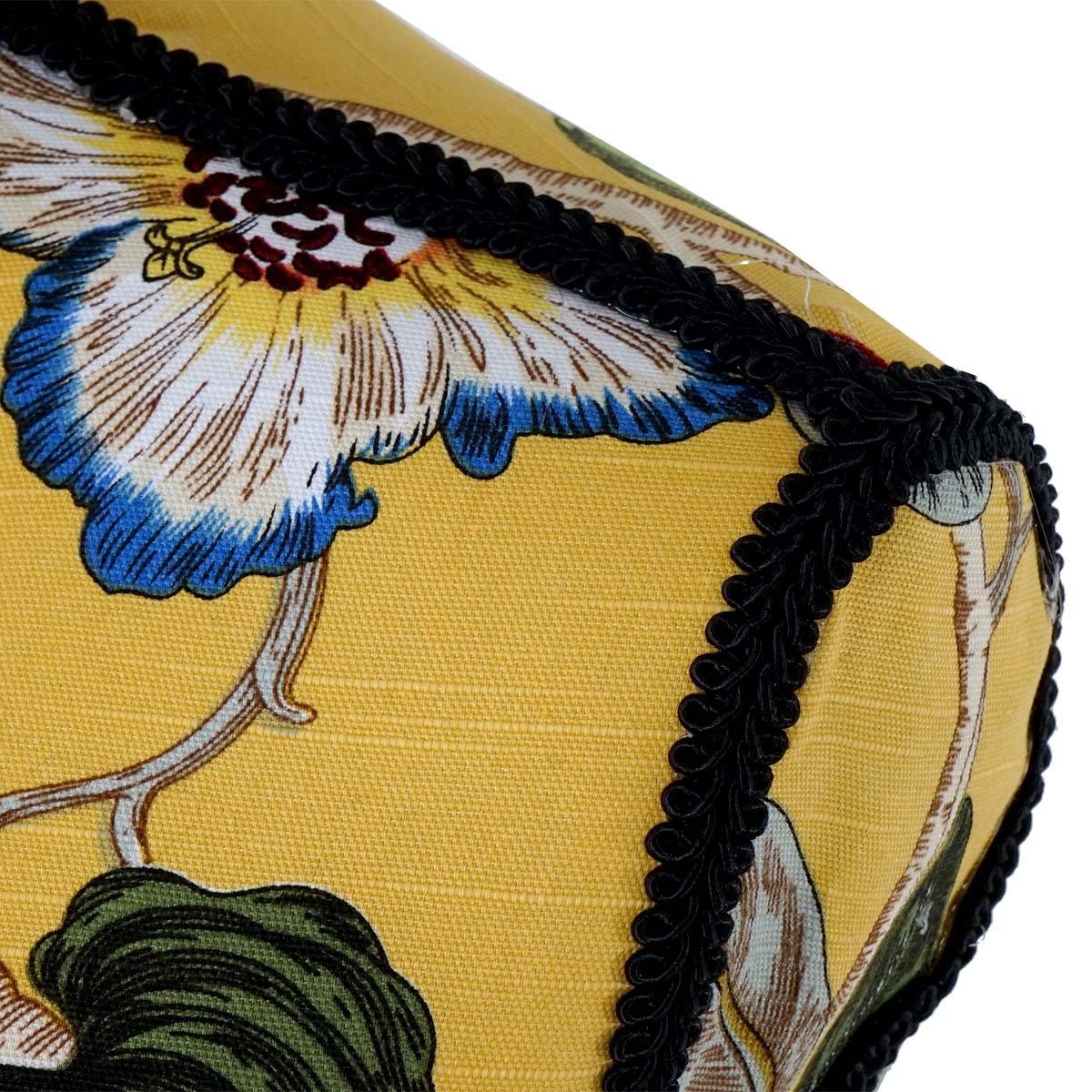 Manichino sartoriale busto donna T222 fibre di vetro con treppiede - giallo con fiori