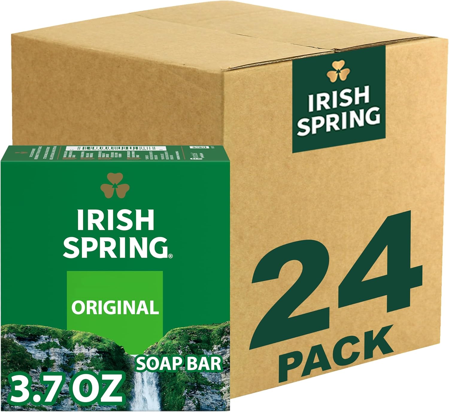 Irish Spring Original Deodorant Bar Soap - Classic Fresh Scent