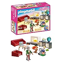 PLAYMOBIL Dollhouse 70207, Soggiorno con camino