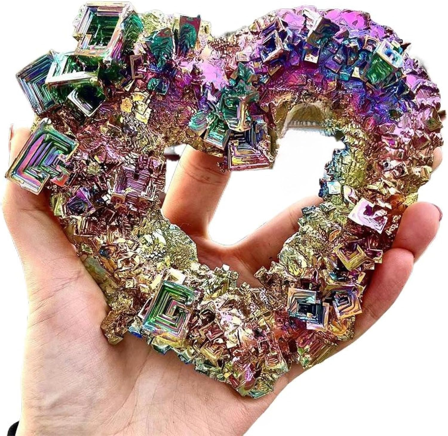 ウルグアイ産アメジストドーム結晶の上に更に結晶 N69 ウルグアイ産