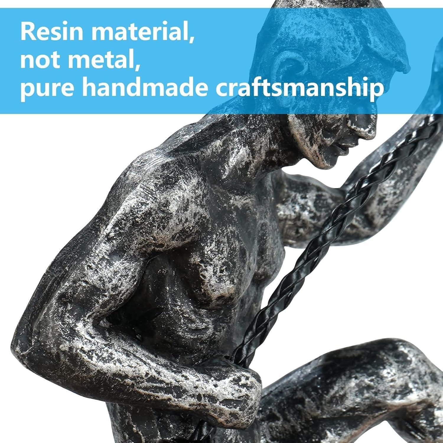 TOSPHU Set of 3 Climbing Men Man Wall Art Decor Sculpture Cool Hanging Gifts for Rock Climber Stuff for Men Sports & Outdoors Army Mountain Figures Home Office Gym-7.8" Down and 4.5" Left/Right