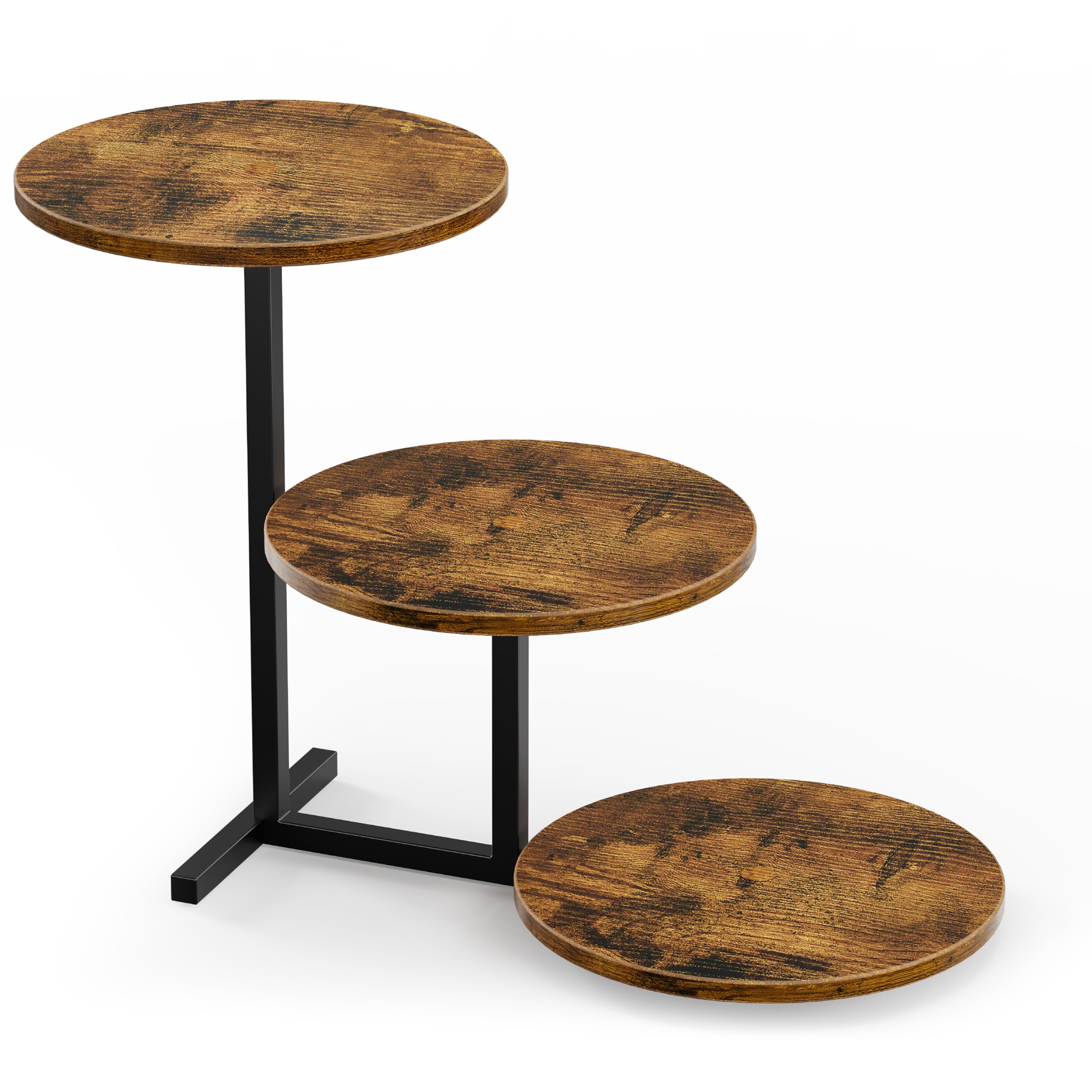 1 soporte para tartas de 3 niveles, soporte de madera para 50 cupcakes, torre de cupcakes como frutero o bandeja, torre de postres para cupcakes para té de la tarde, fiesta temática, boda y