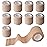 Gondiane 9 Pack 2 x 5 Yards Self Adhesive Bandage Wrap Self Stick Wrap for Ankle, Wrist, Finger, Sports, Breathable Cohesive Vet Tape for Pets (Skin Color)