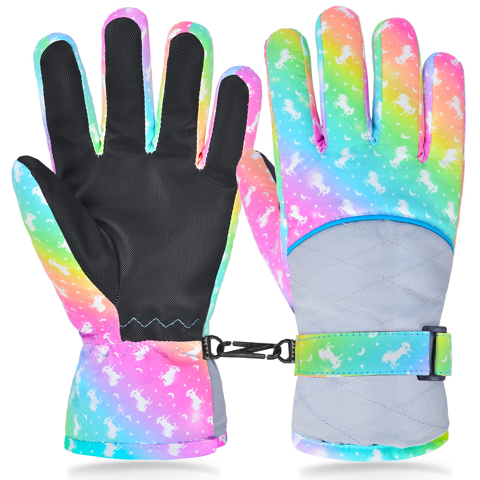Handschuhe Kinder,Winter Schneehandschuhe wasserdichte Handschuhe Warm Fleece Winterhandschuhe Fahrradhandschuhe für Jungen Mädchen