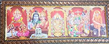 Five in One Gods Photo for Pooja.