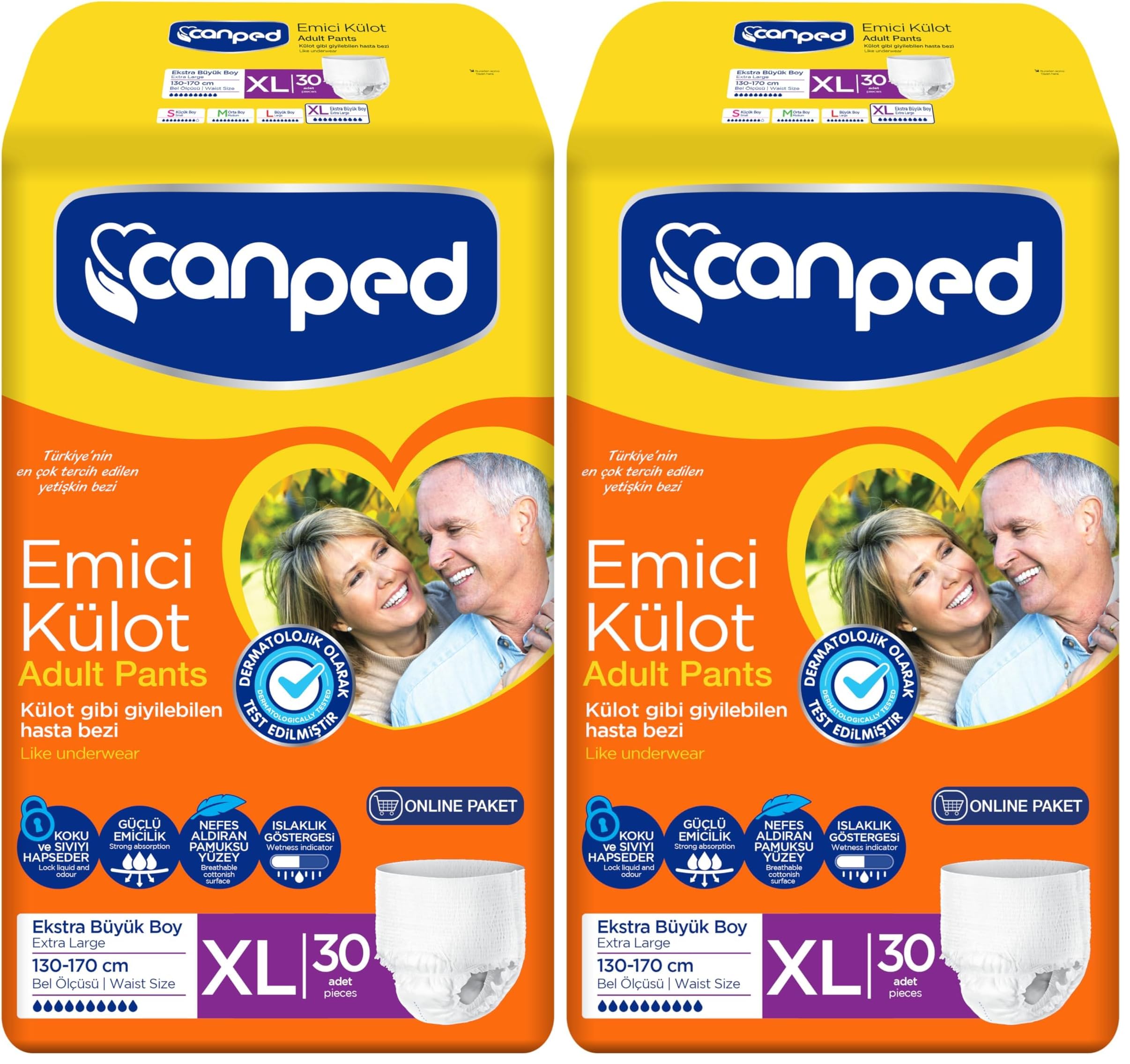CANPED Online Emici Külot Extralarge 30'lu (2 paketi)