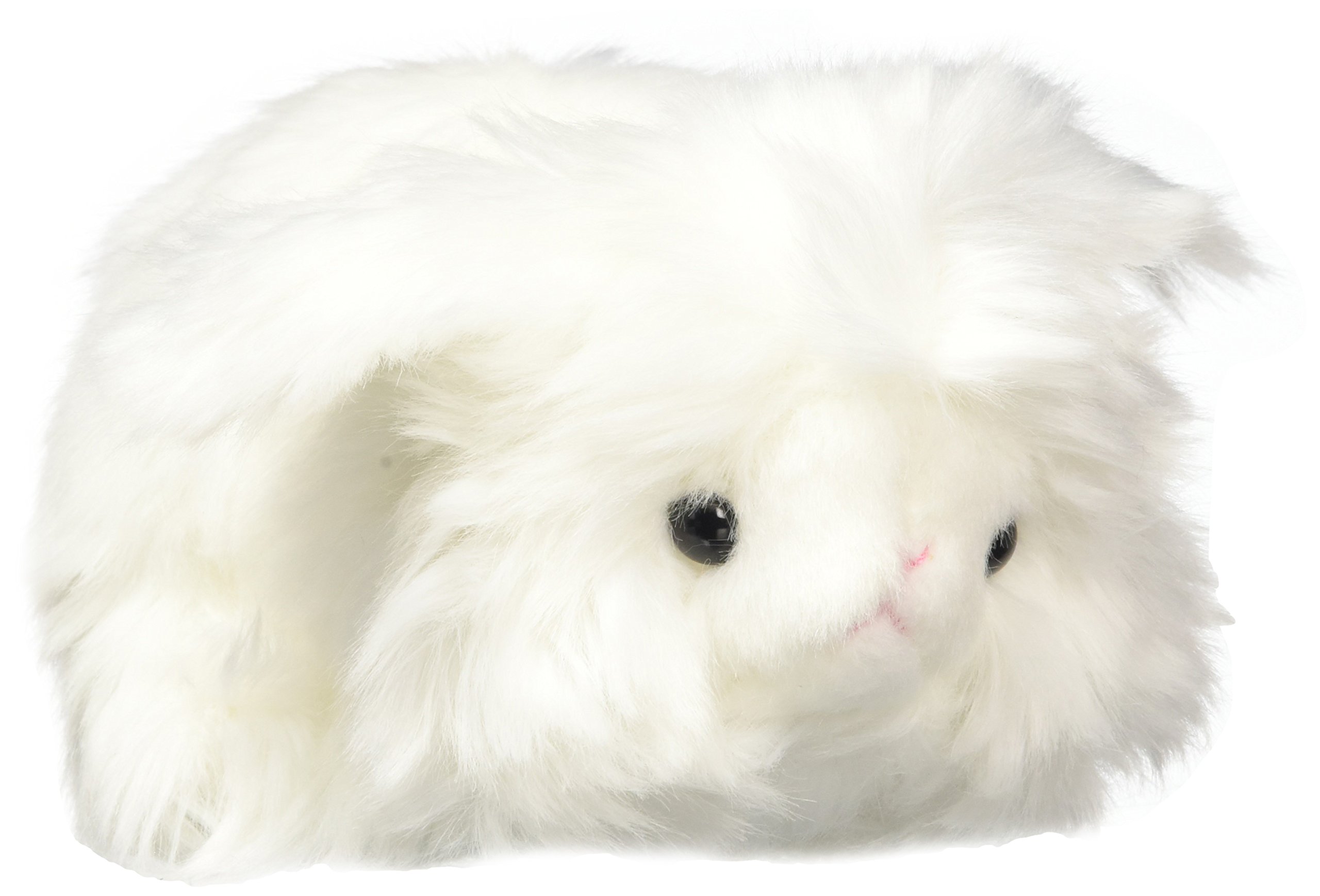 Angora rabbit leg stuffed M size White