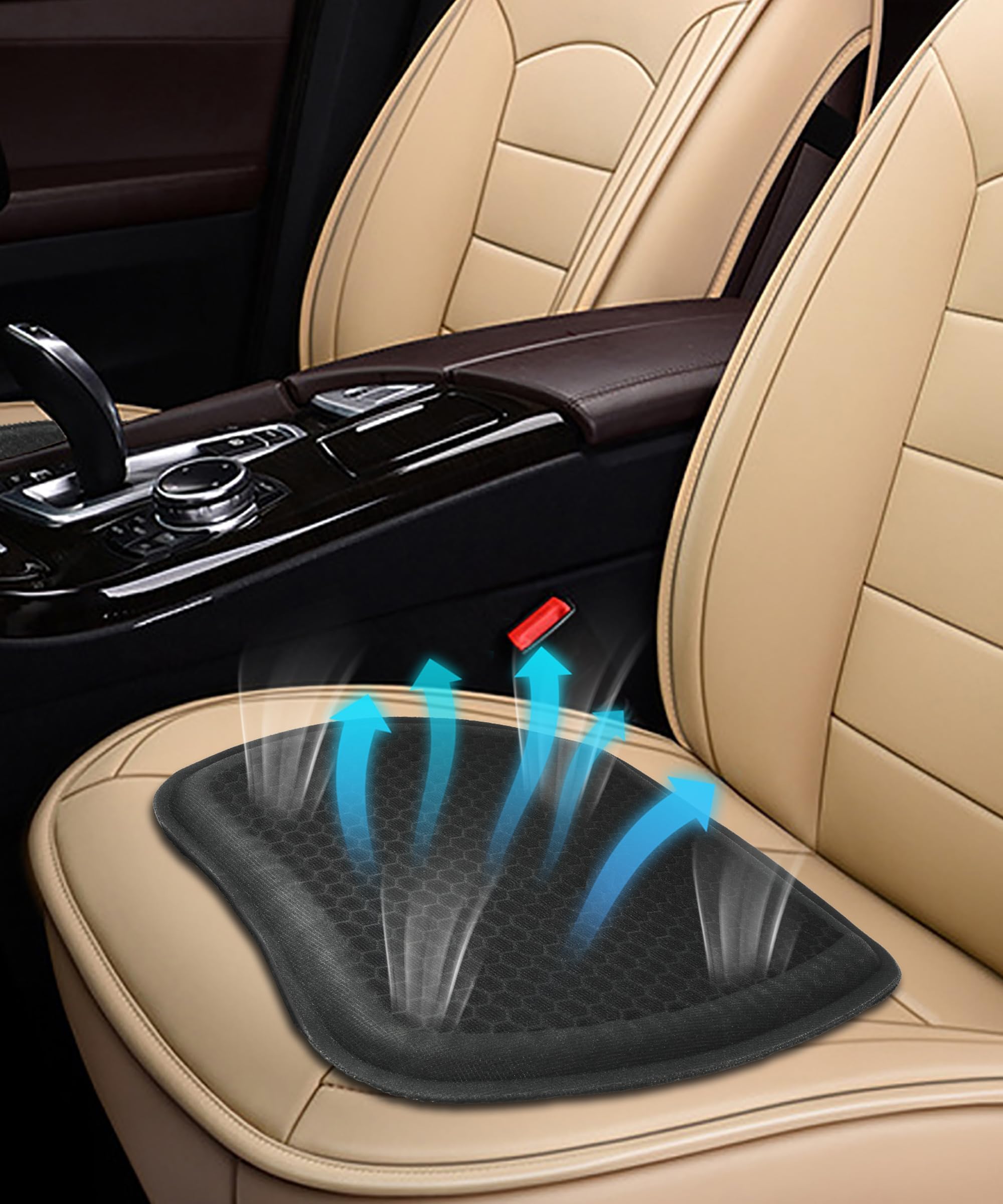 Zlirfy Gel Seat Cushion,Gel Seat Cushion for Long Sitting