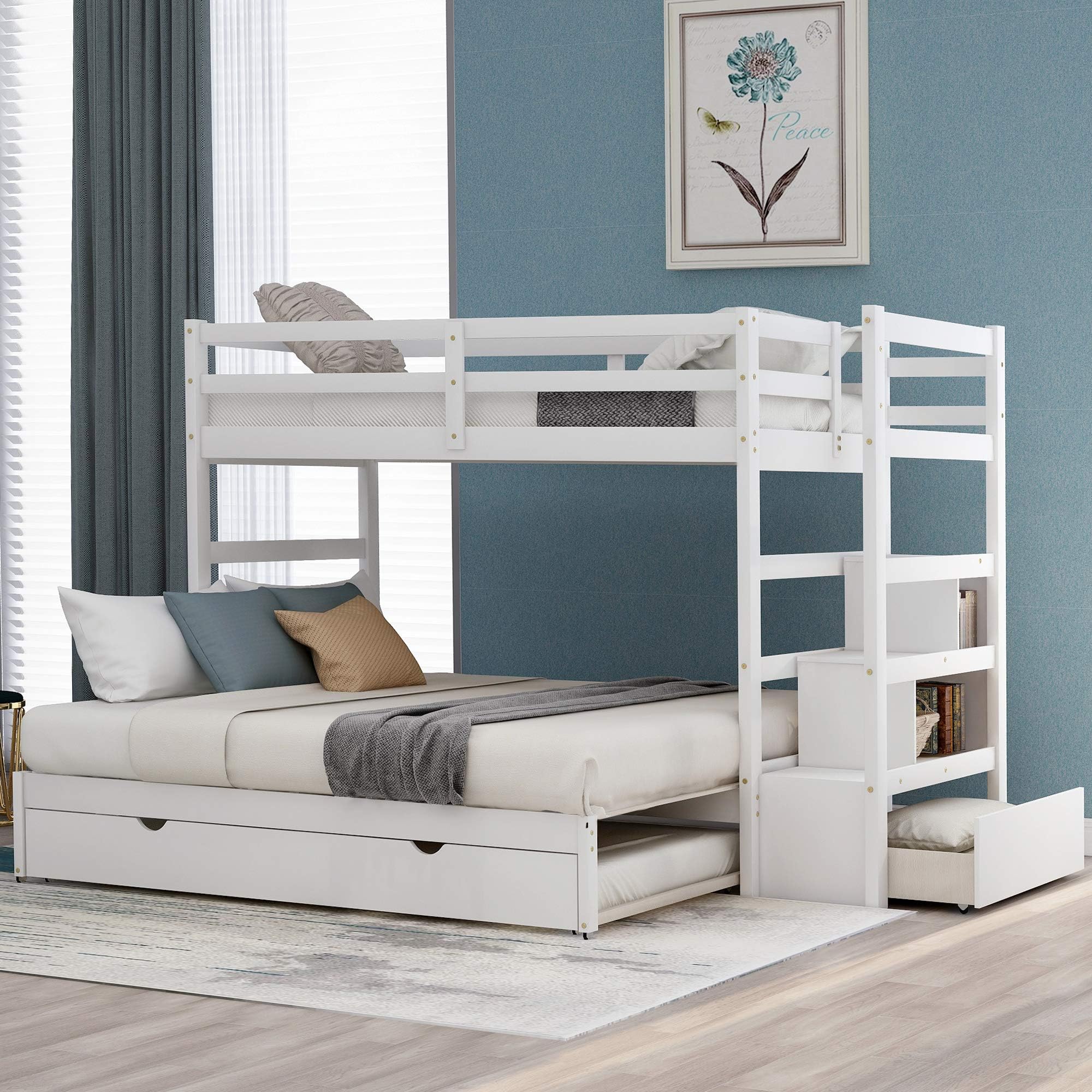 Amazon.com: Francis Lofts & Bunks King Over King Adult Bunk Bed : Home ...