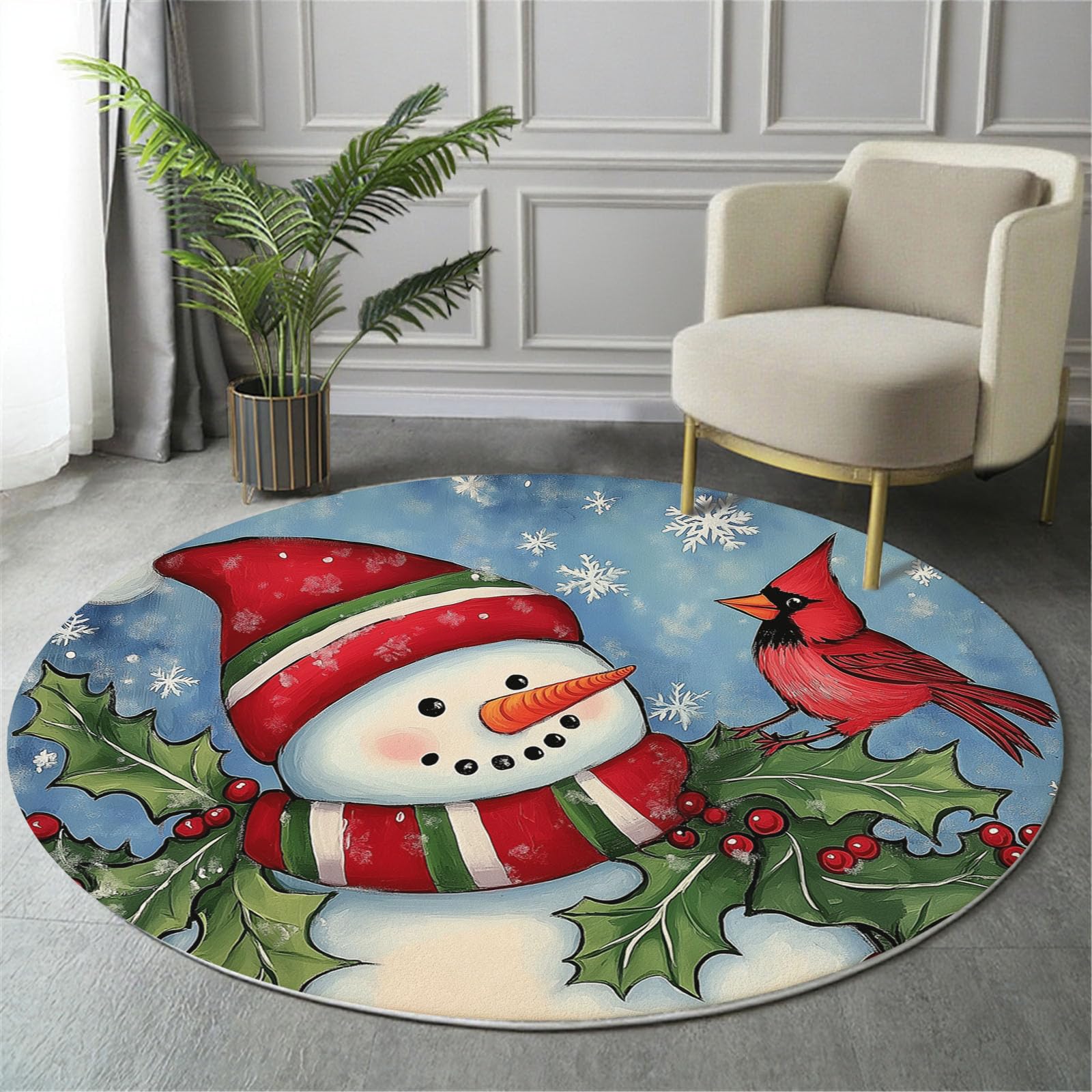 Tapis de salon Noël bleu marine pour créer un coin lecture cosy