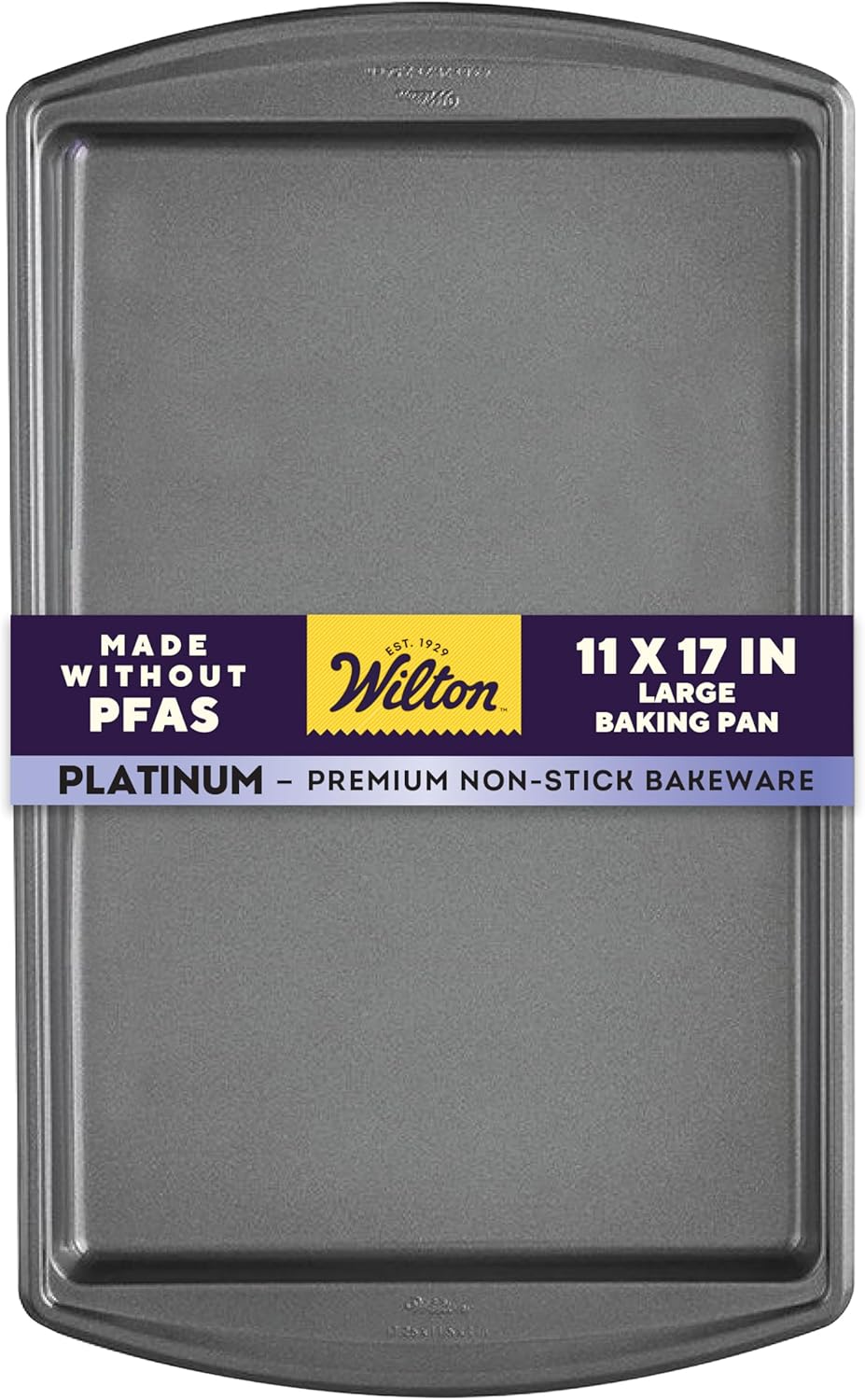 Wilton Platinum Premium Non-Stick Anti-Warp Bakeware, Made without PFAs, Large Baking Sheet, 11x17 in 17.25 x 11.5 in.