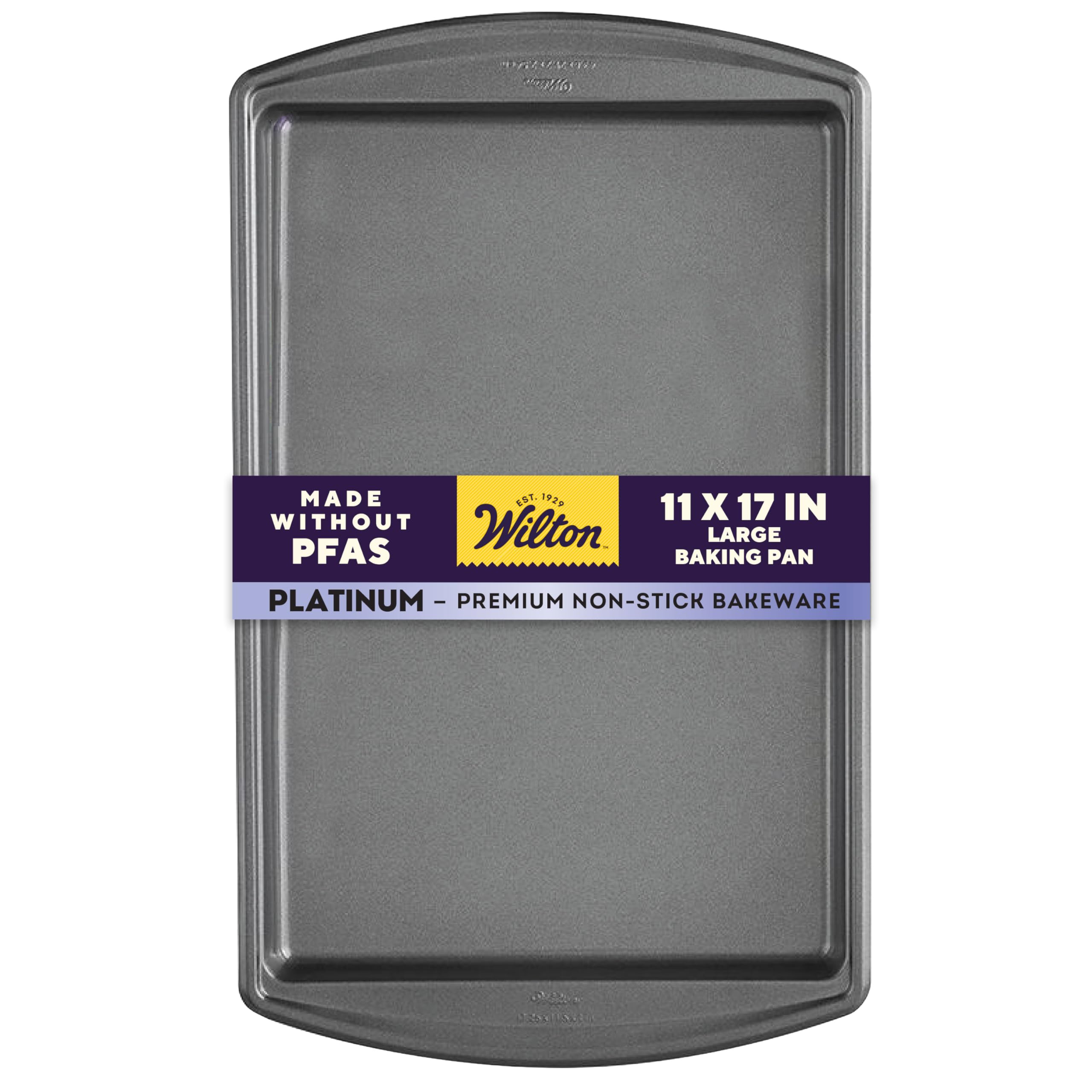 Wilton Platinum Premium Non-Stick Anti-Warp Bakeware, Made without PFAs, Large Baking Sheet, 11x17 in