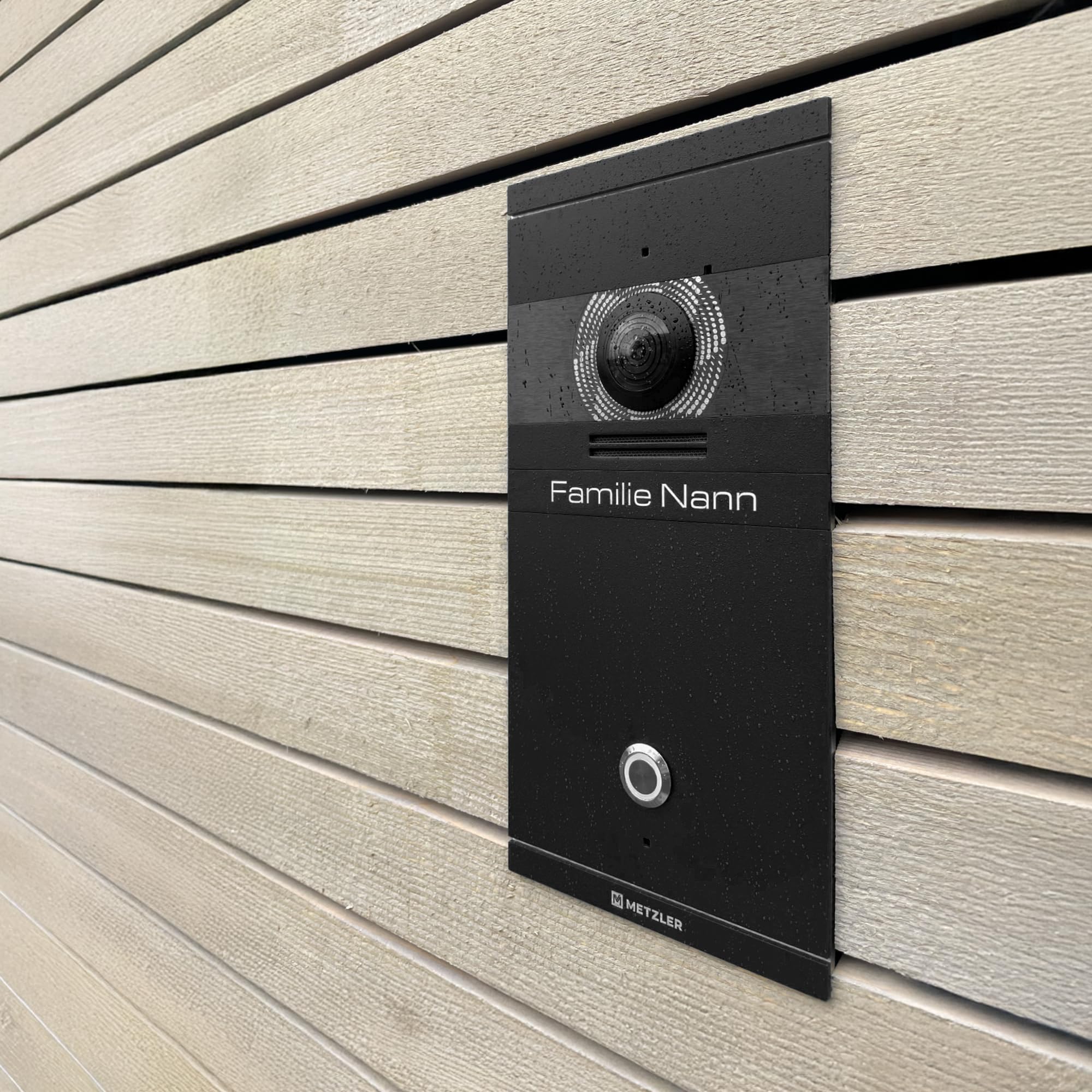 Metzler VDM10 2.0 video portero con abridor de puerta, IP de 2 hilos - intercomunicador de puerta con cámara HD, 1 sistema de intercomunicación familiar en casa familiar, aplicación para teléfono