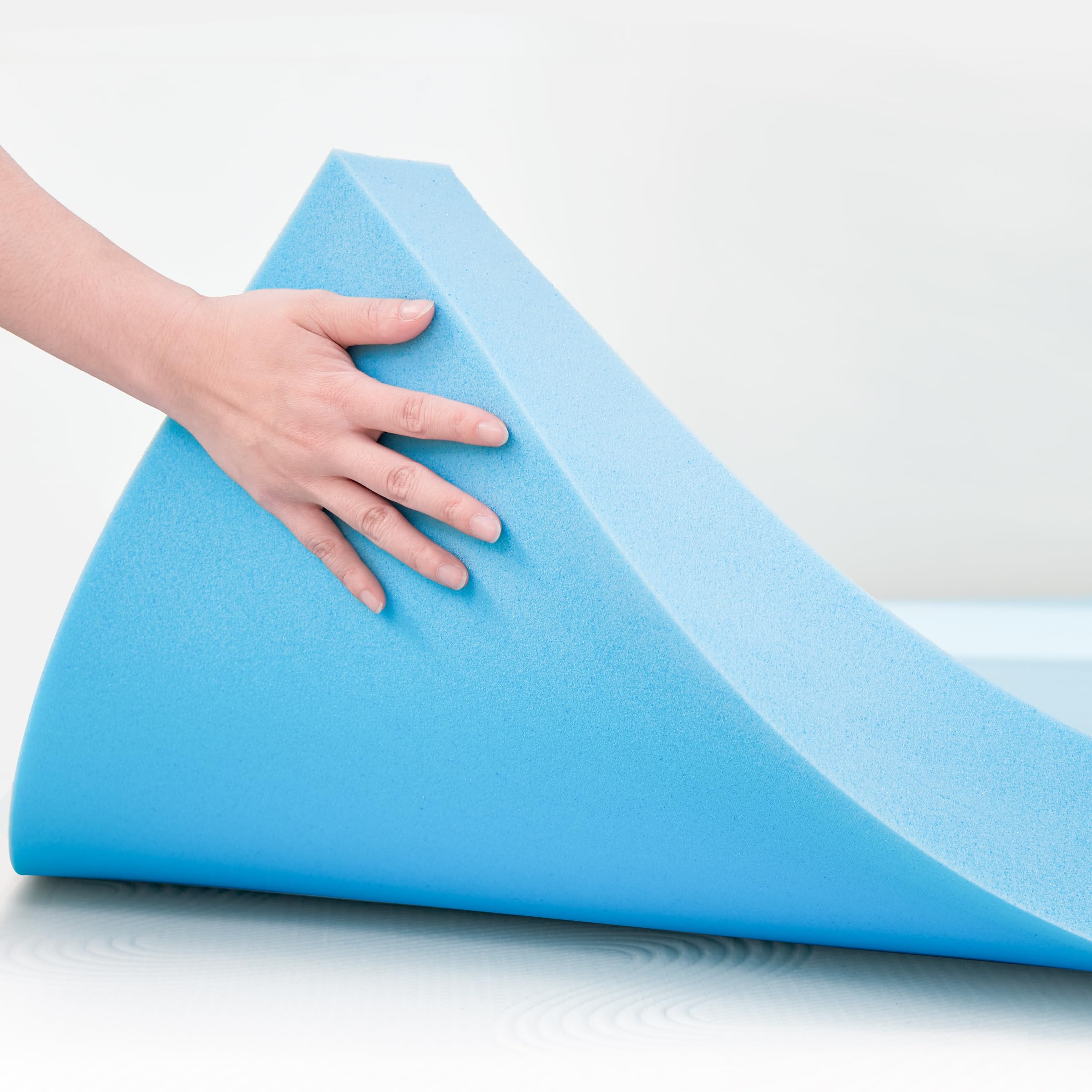 CHUN YI 3 inch Memory Foam Mattress Topper California King Size, Gel Infused Bed Mattress Topper for Pressure Relief, CertiPUR-US Certified