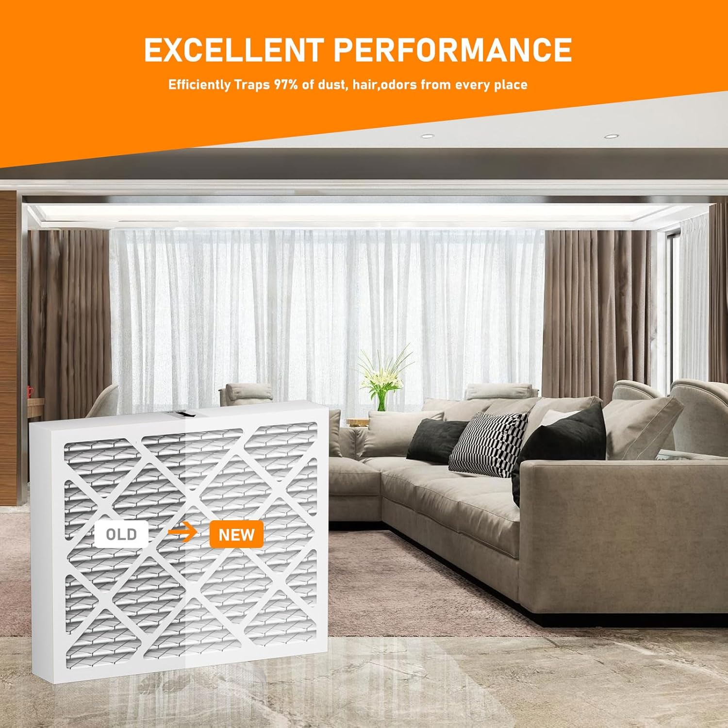 PN07126 MERV-13 Dehumidifier Filter Replacement Compatible with Sanidry Sedona Dehumidifier Filter PN07126, Pack of 4