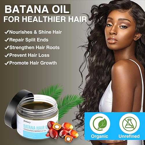 Miniatura 2 de Aceite de batana crudo para el crecimiento del cabello, aceite de batana orgánico Dr. Sebi sin refinar de Honduras, mascarillas naturales puras para