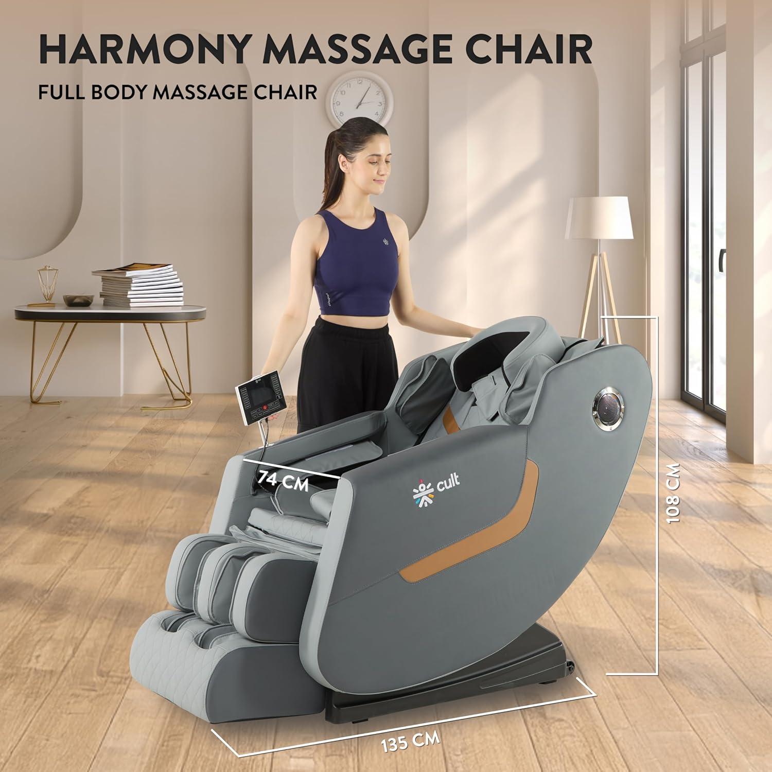 Cult Harmony Massage Chair with Fixed Point Massage Technique, AI Voice for Home Cult Harmony Massage Chair with Fixed Point Massage Technique, AI Voice for Home