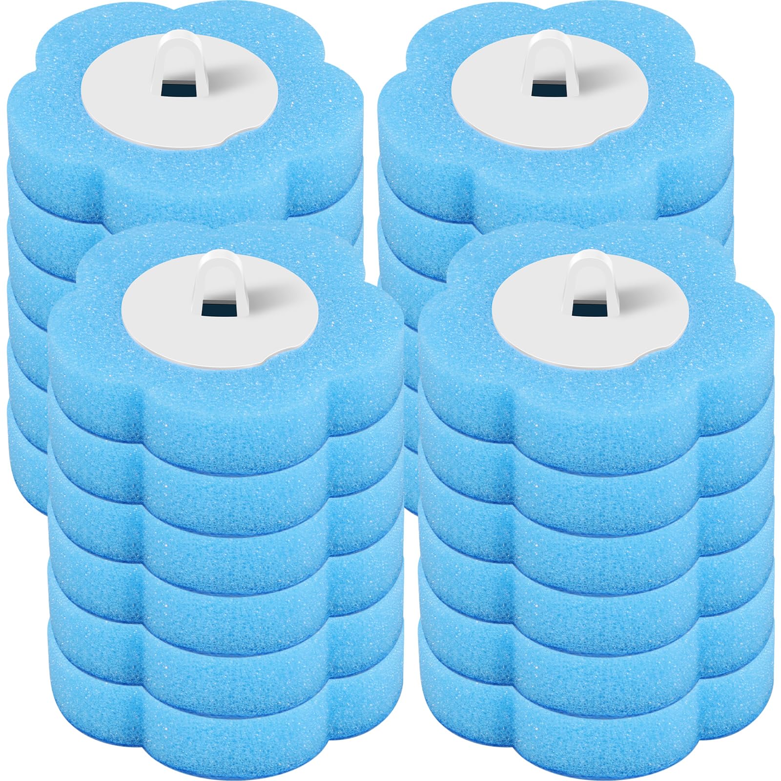 Qinglang Only 24 Heads Disposable Toilet Brush Toilet Wand Kit With 18 Refills Wall Mounted Disposable Toilet Cleaning System Adhesive Toilet Bowl Brush Storage Caddy With Storage Holder And Sticky Toilet Bowl Cleaner