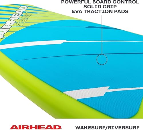Miniatura 41 de Airhead Wakesurf Boards, EVA Traction Pads, Adjustable Foot Straps, Great for All Skill Levels, Multiple Sizes/Styles