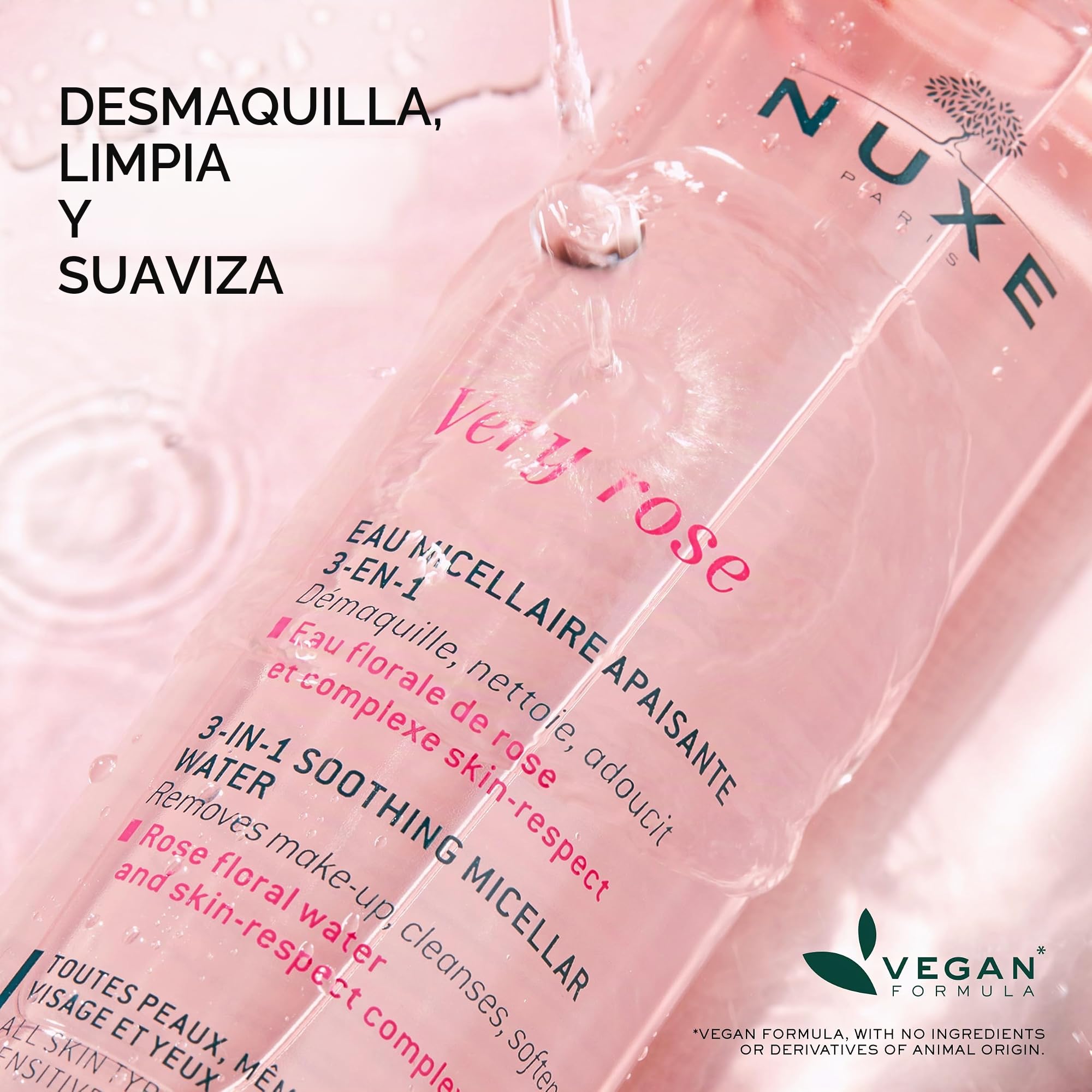 Nuxe Very Rose Agua Micelar Desmaquillante Calmante 400ml