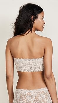 Hanky Panky Women's Signature Lace Lined Bandeau 487102 Chai XS at