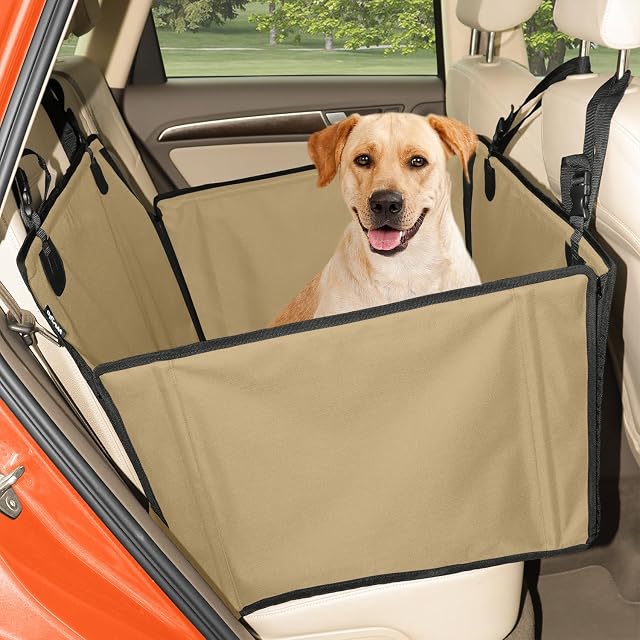 WUGLO Asiento de Coche para Perros Grandes Extra Estable hasta 26 kg