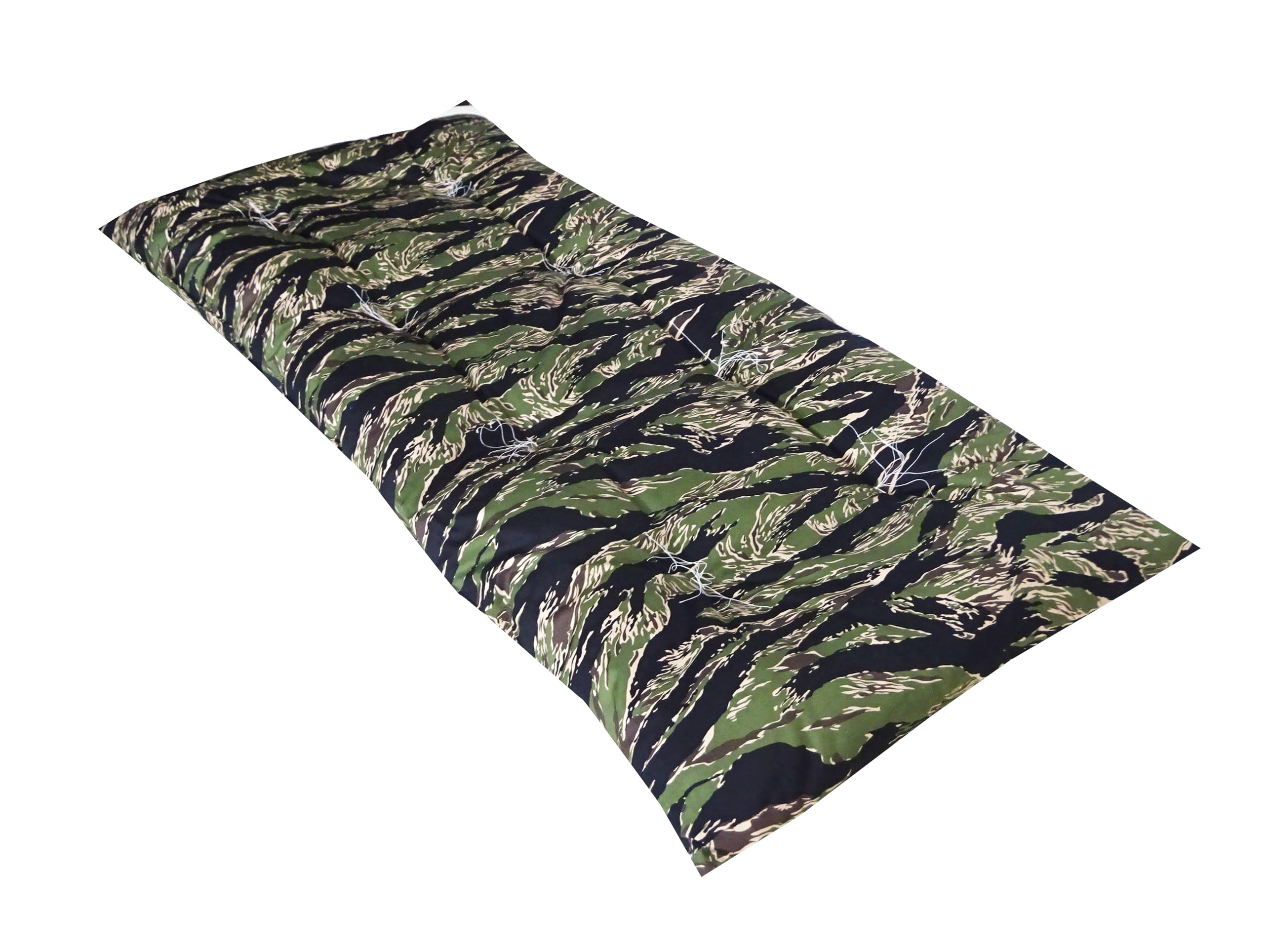 Amazon.co.jp: タイガーカモ柄の長座布団、グリーンとブラックの迷彩柄