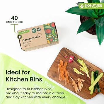 50L x 40 Compostable Bags | Home Compostable