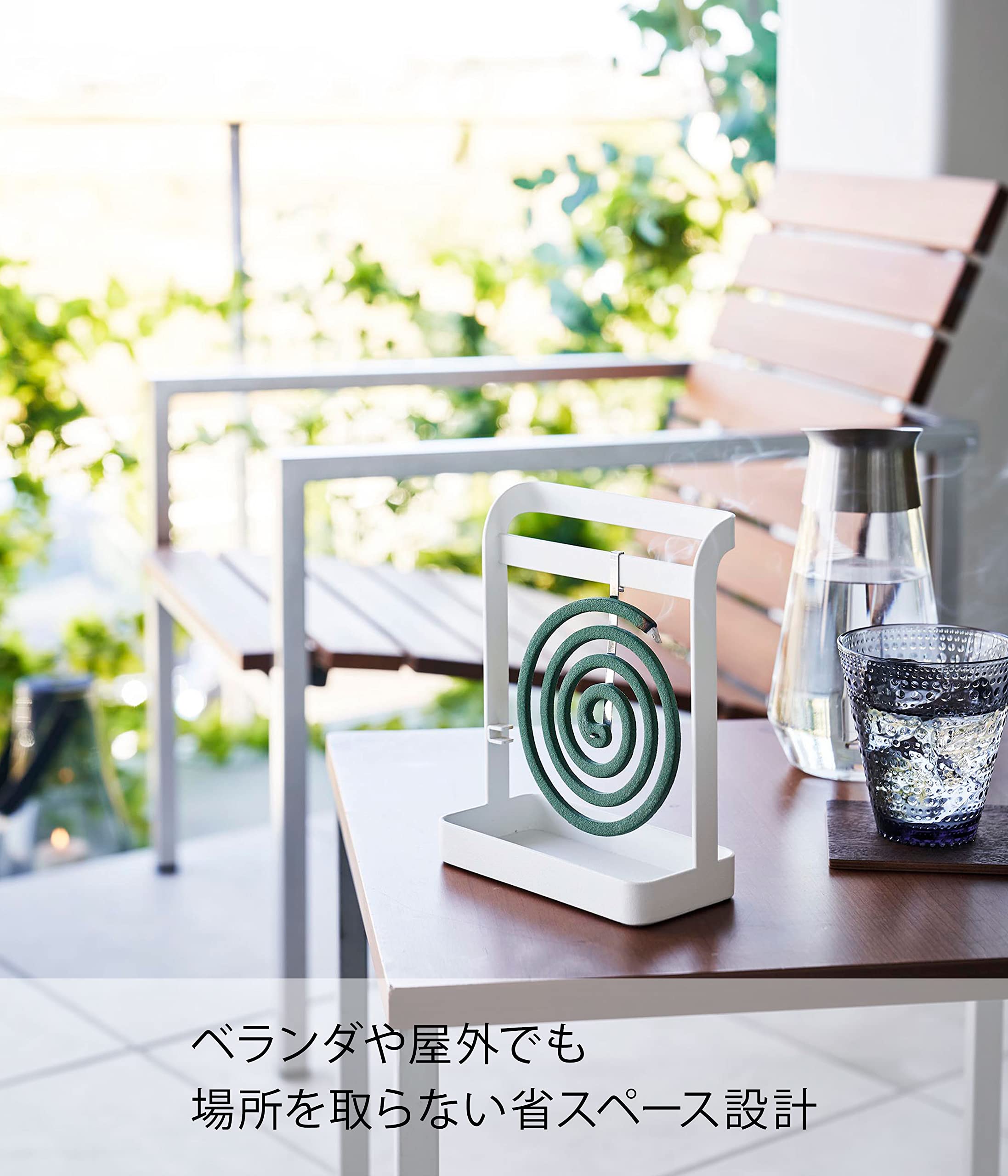 Amazon.co.jp: 山崎実業(Yamazaki) 蚊取り線香 ハンガー ホワイト 約
