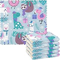 Vista 1 de KLL Christmas Holiday Animals Childish Microfiber Absorbant Towel Washcloth Turkish Tea Towels Kitchen Hand Towels Kitchen Decorative Holiday Terry