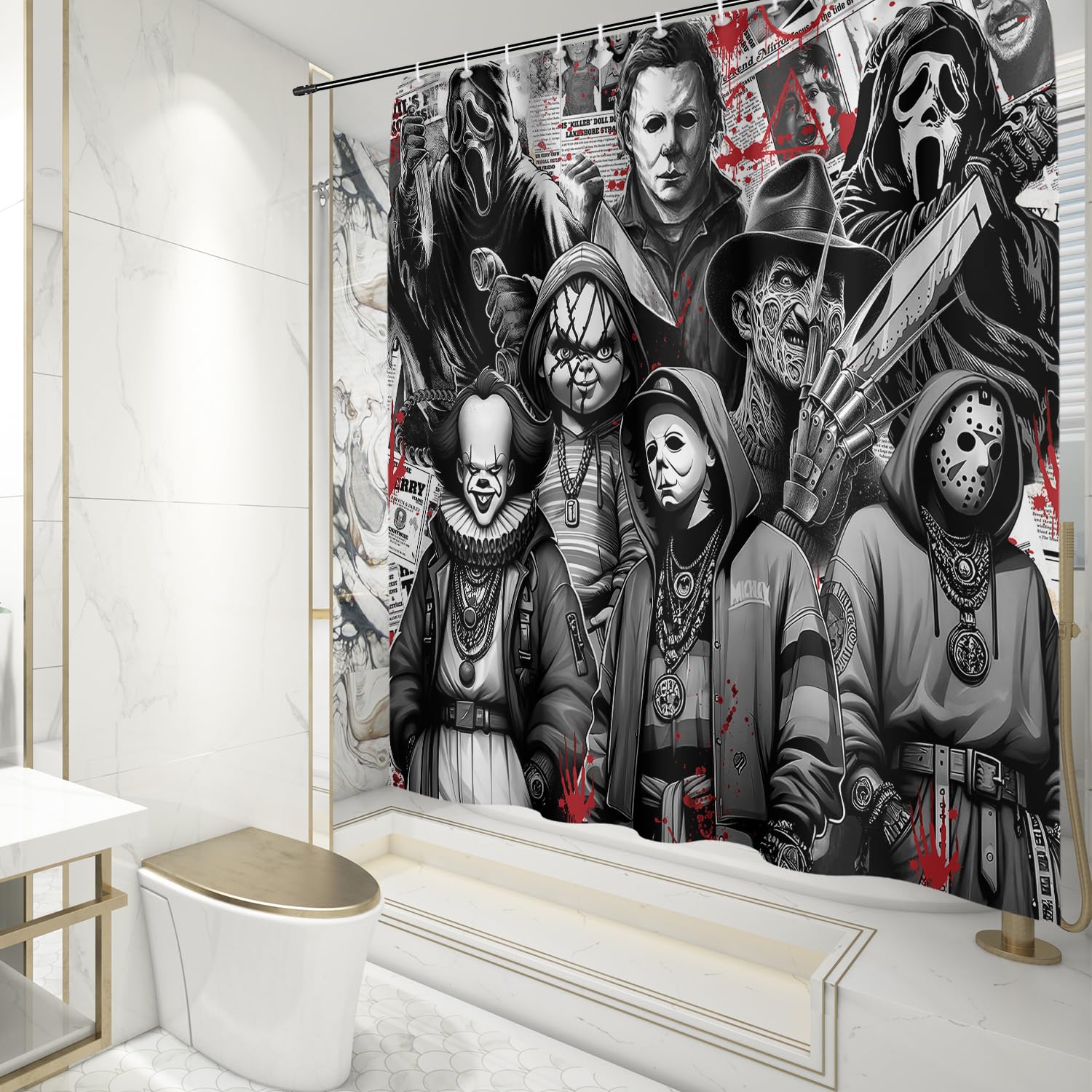 Horror Movie Shower Curtain 60 Photos - Moonagedaydream.film