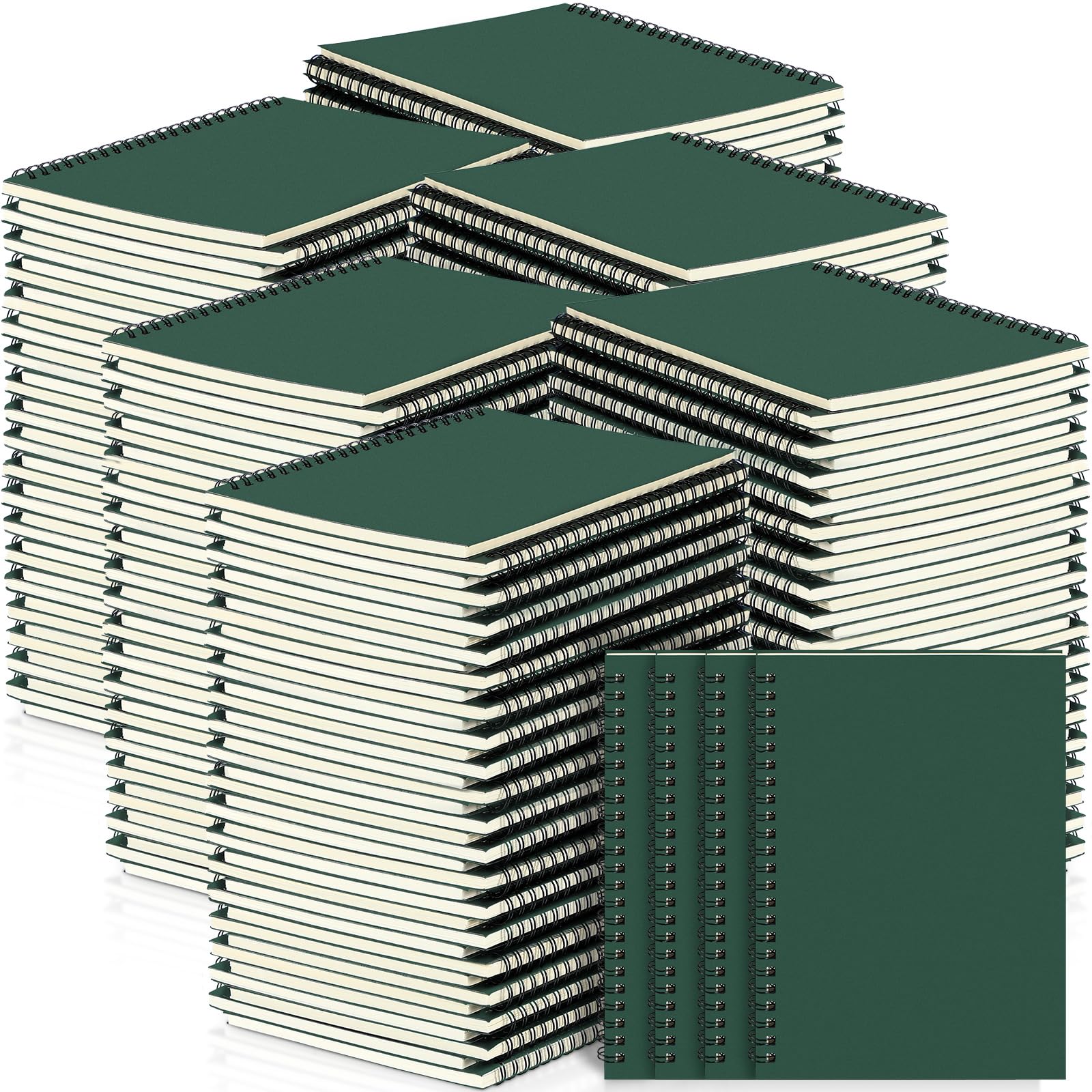 Yahenda Cuaderno en espiral a granel A5 con rayas universitarias, cuadernos forrados de 8.3 x 5.5 pulgadas, cuadernos de composición de papel grueso para oficina, negocios, suministros escolares