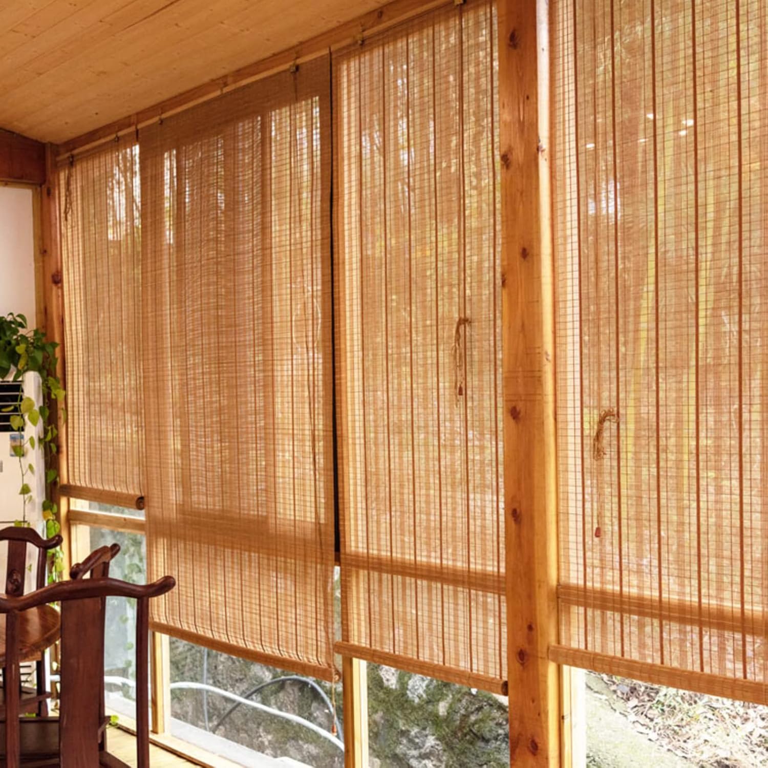 竹ローラーブラインド 遮光ブラインド日よけ 竹すだれ目隠しプ ブラインド竹製スクリーン ドア 装飾 窓 66 以上節約 45x100cm バルコニーに使用 竹ローラーブラインド 遮光ブラインド日よけ 竹すだれ目隠しプ ブラインド竹製スクリーン ドア 装飾 窓 66 以上節約 45x100cm バルコニーに使用